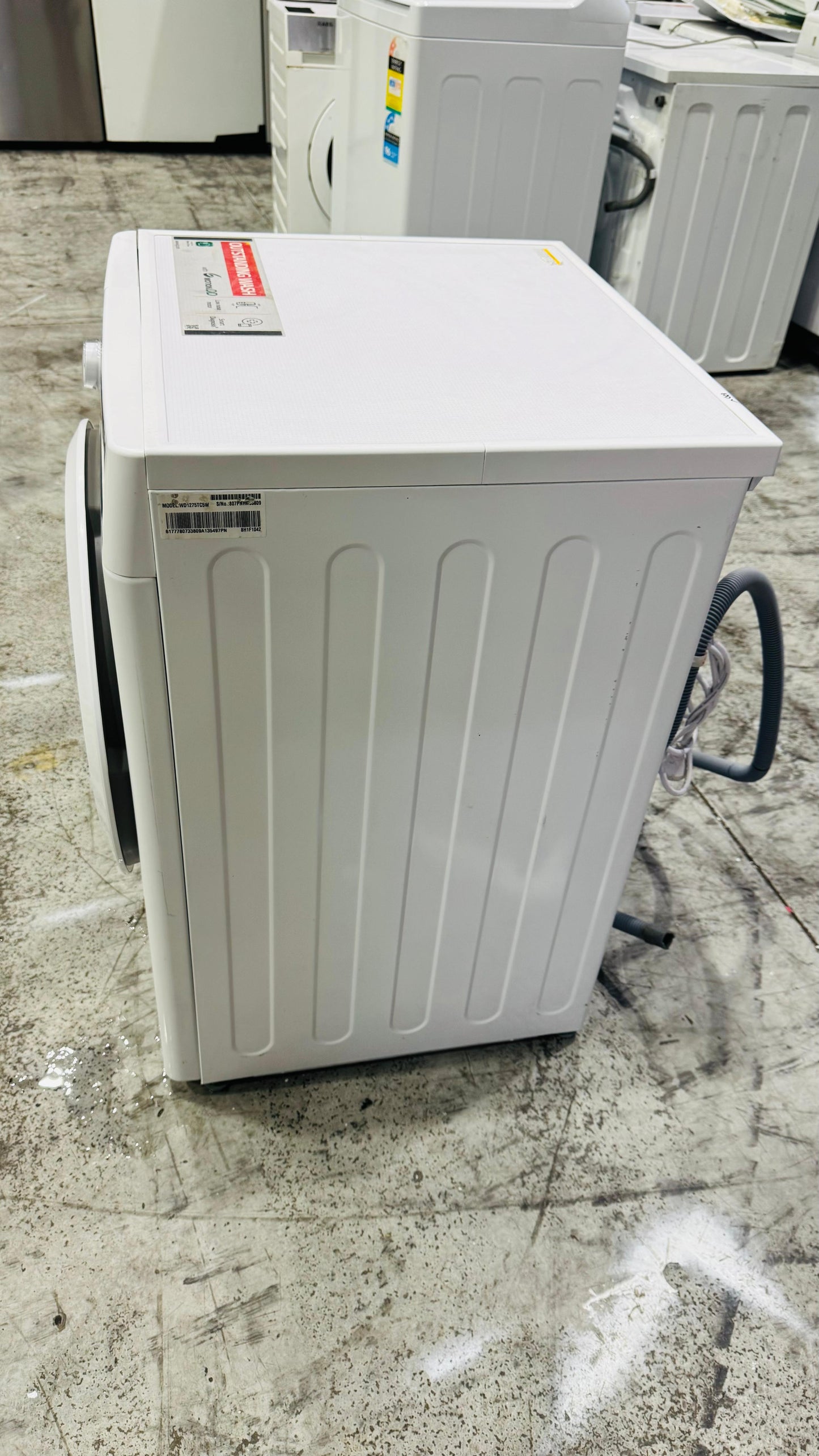 LG 7.5KGS FRONT LOADER WASHING MACHINE