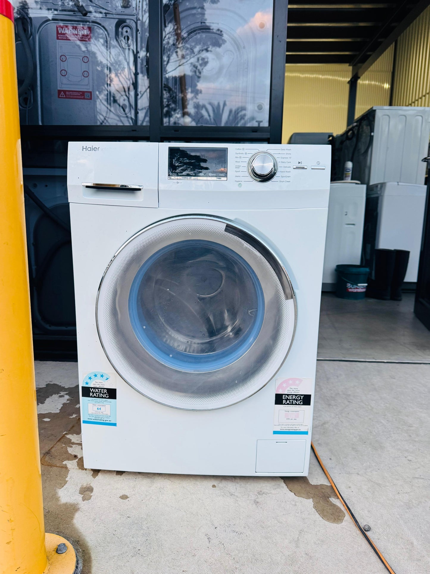 HAIER 7.5KGS FRONT LOADER WASHING MACHINE