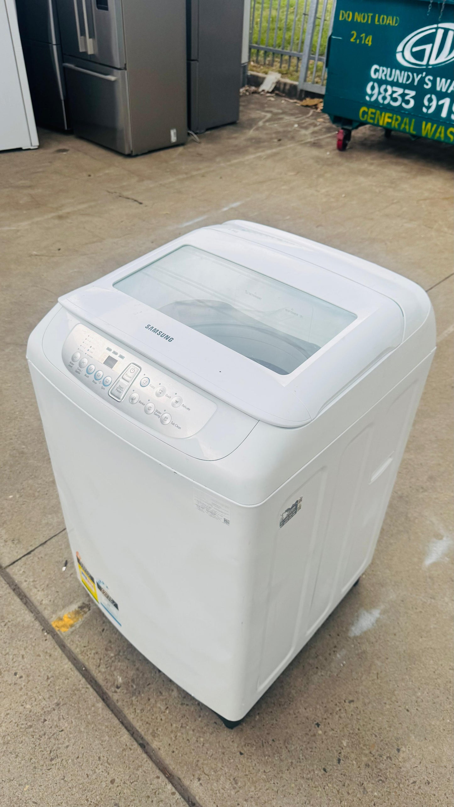 SAMSUNG 6.5KGS TOP LOADER WASHING MACHINE