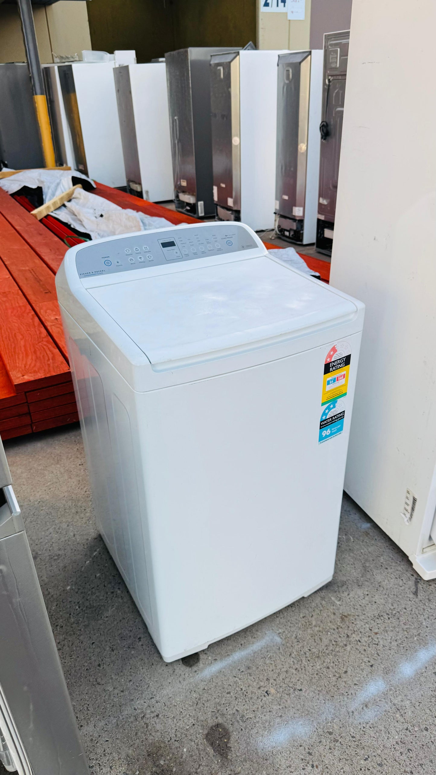 FISHER AND PAYKEL 8.5KGS TOP LOADER WASHING MACHINE