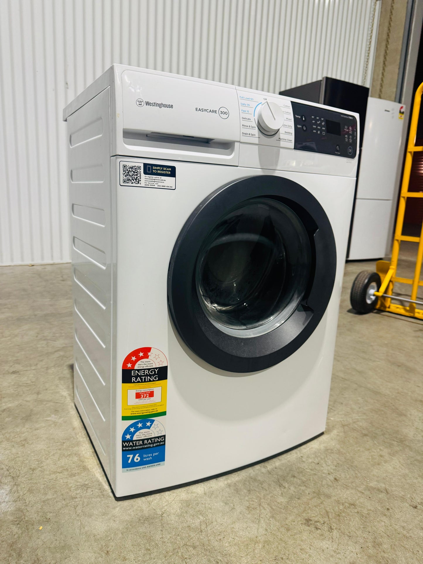 WESTING HOUSE 7.5 KGS FRONT LOADER WASHING MACHINE