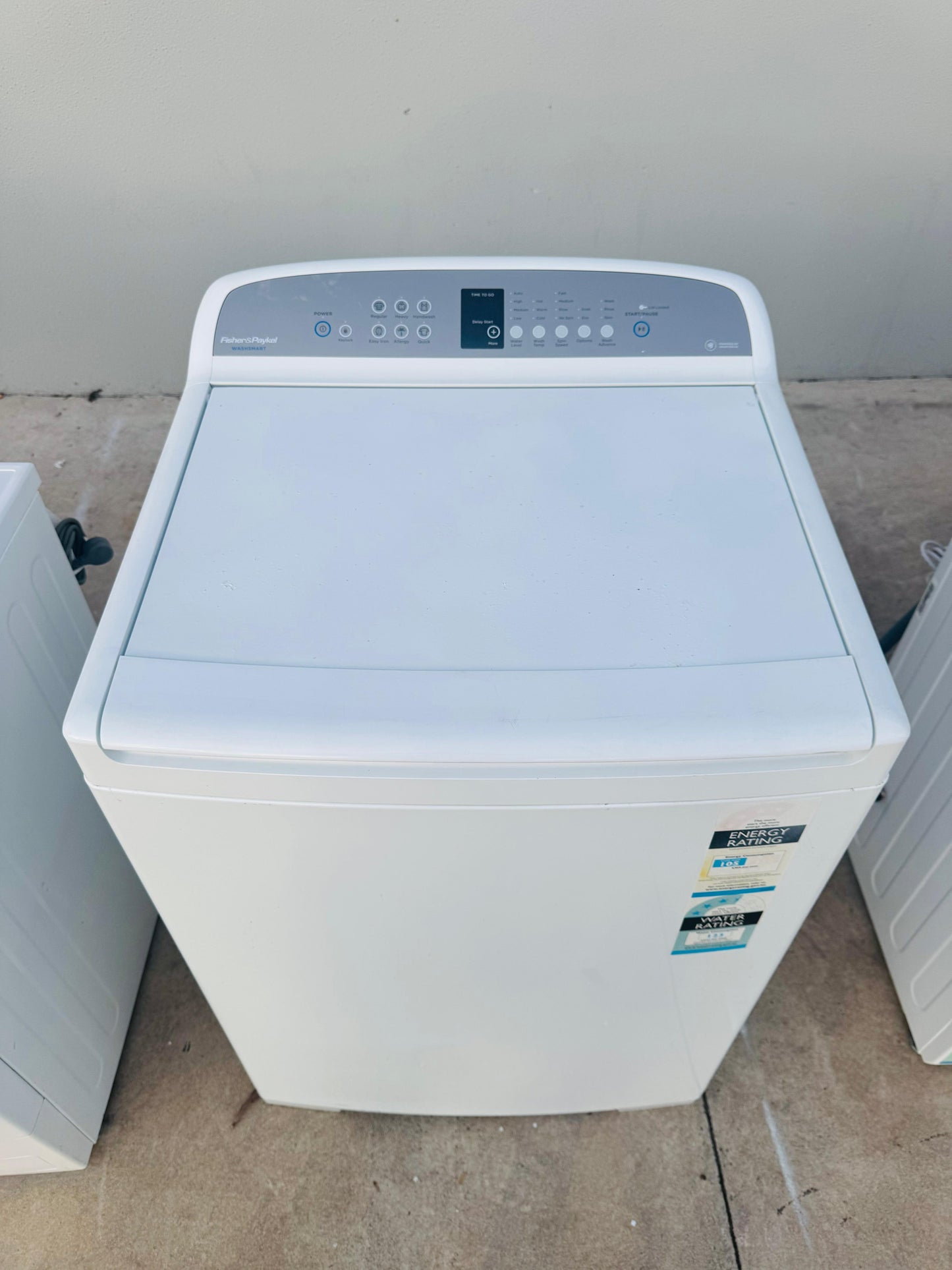 FISHER AND PAYKEL 10KGS TOP LOADER WASHING MACHINE