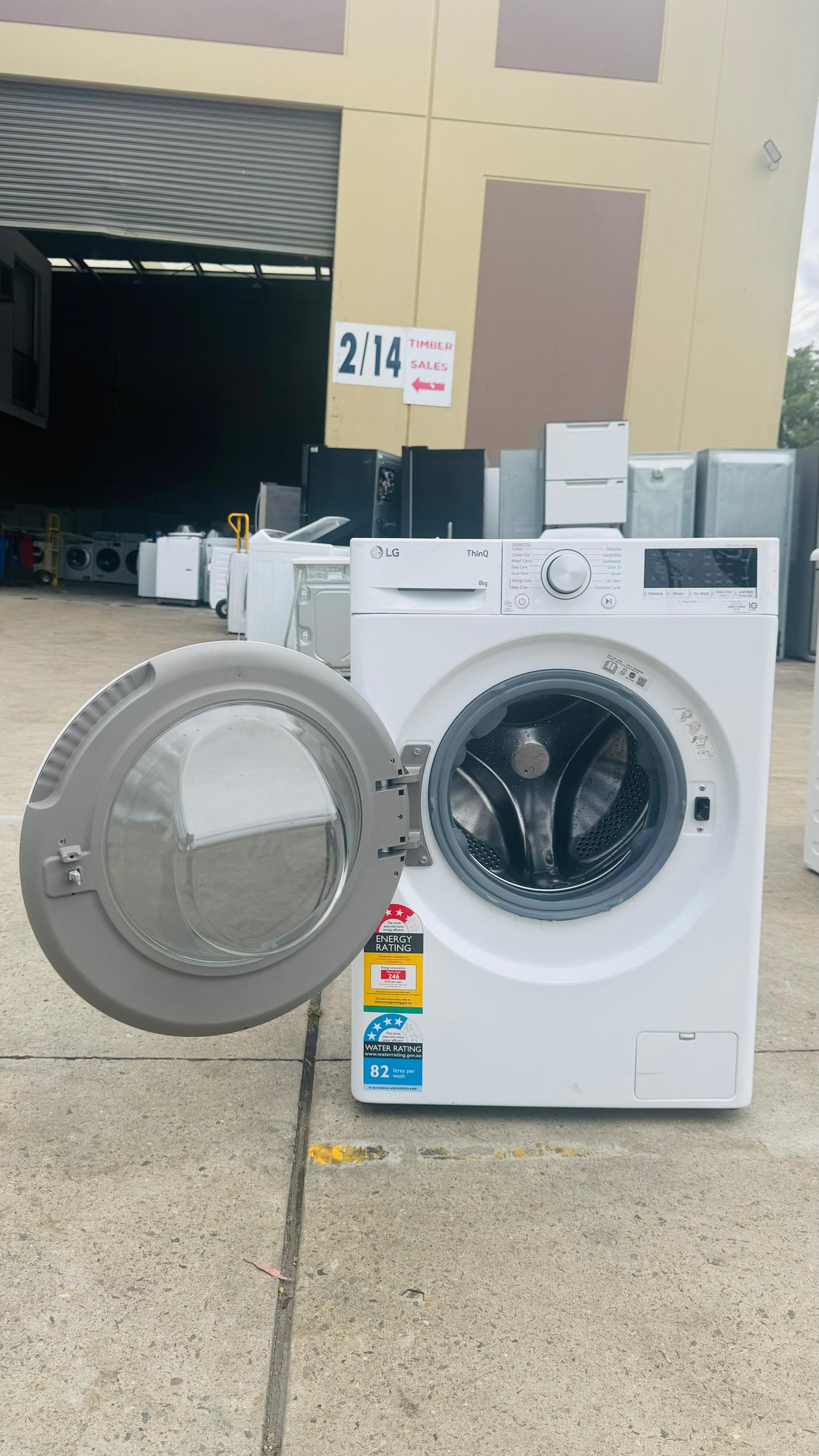LG 9KGS FRONT LOADER WASHING MACHINE