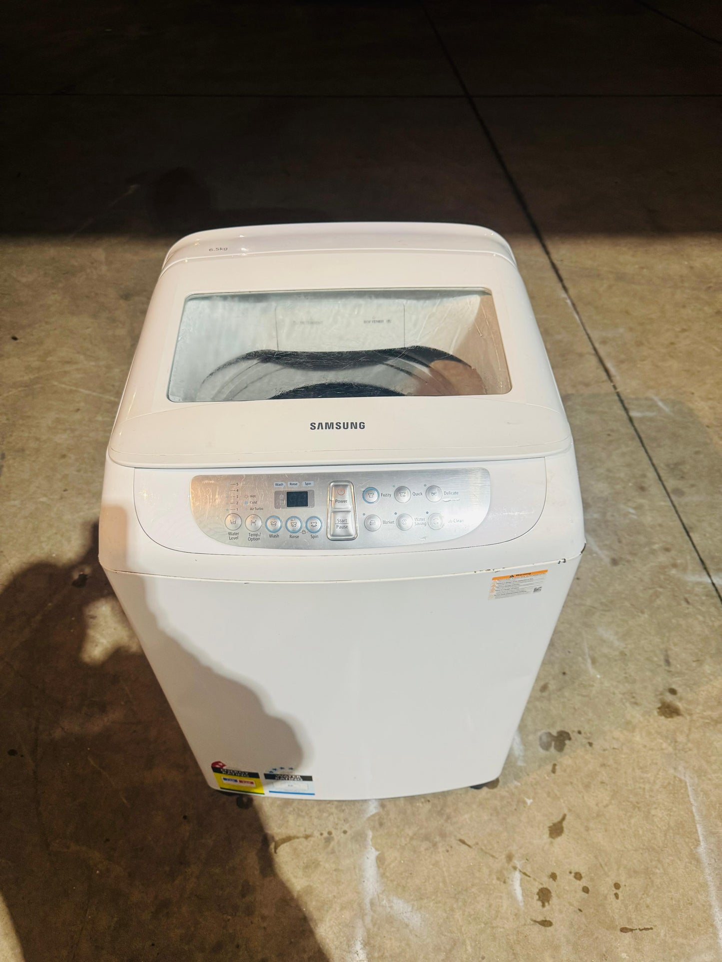 SAMSUNG 6.5KGS TOP LOADER WASHING MACHINE