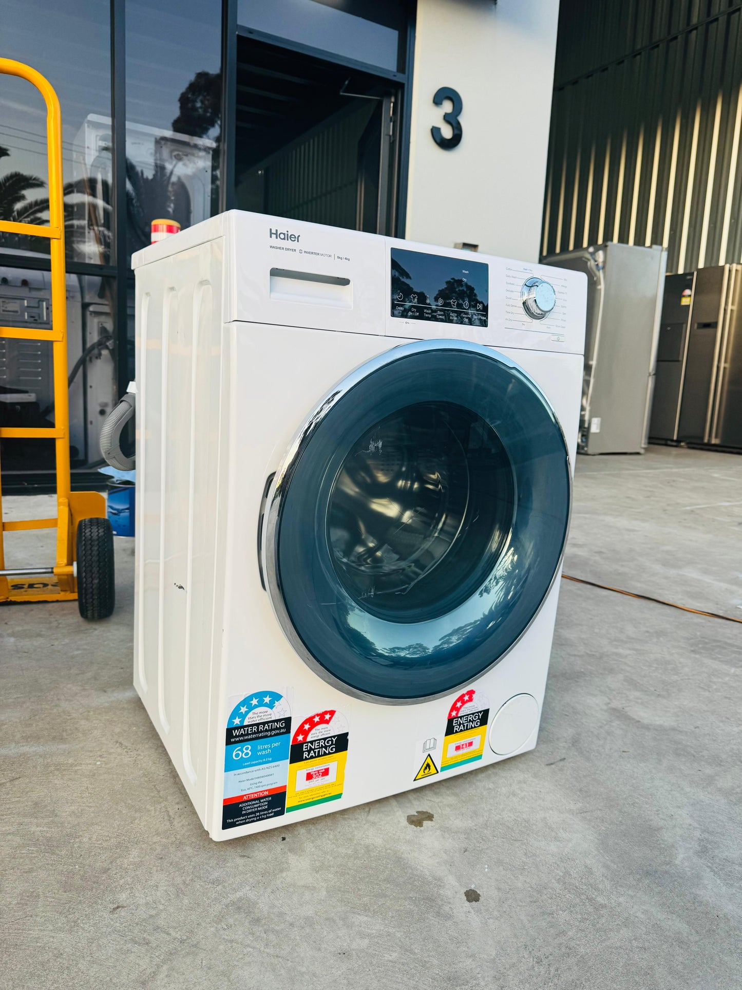 HAIER 8 KGS FRONT LOADER WASHING MACHINE