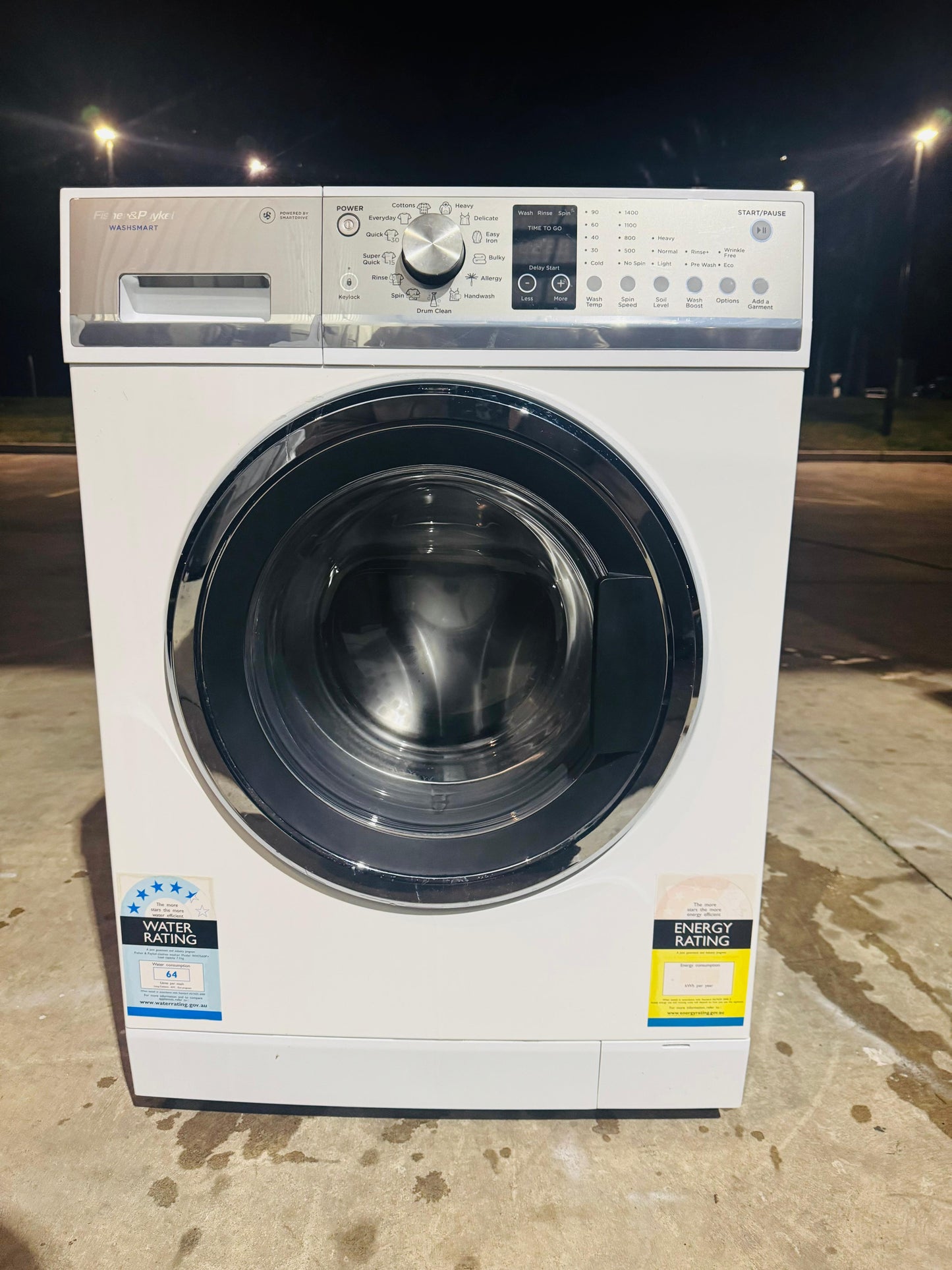 FISHER AND PAYKEL 7.5 KGS FRONT LOADER WASHING MACHINE