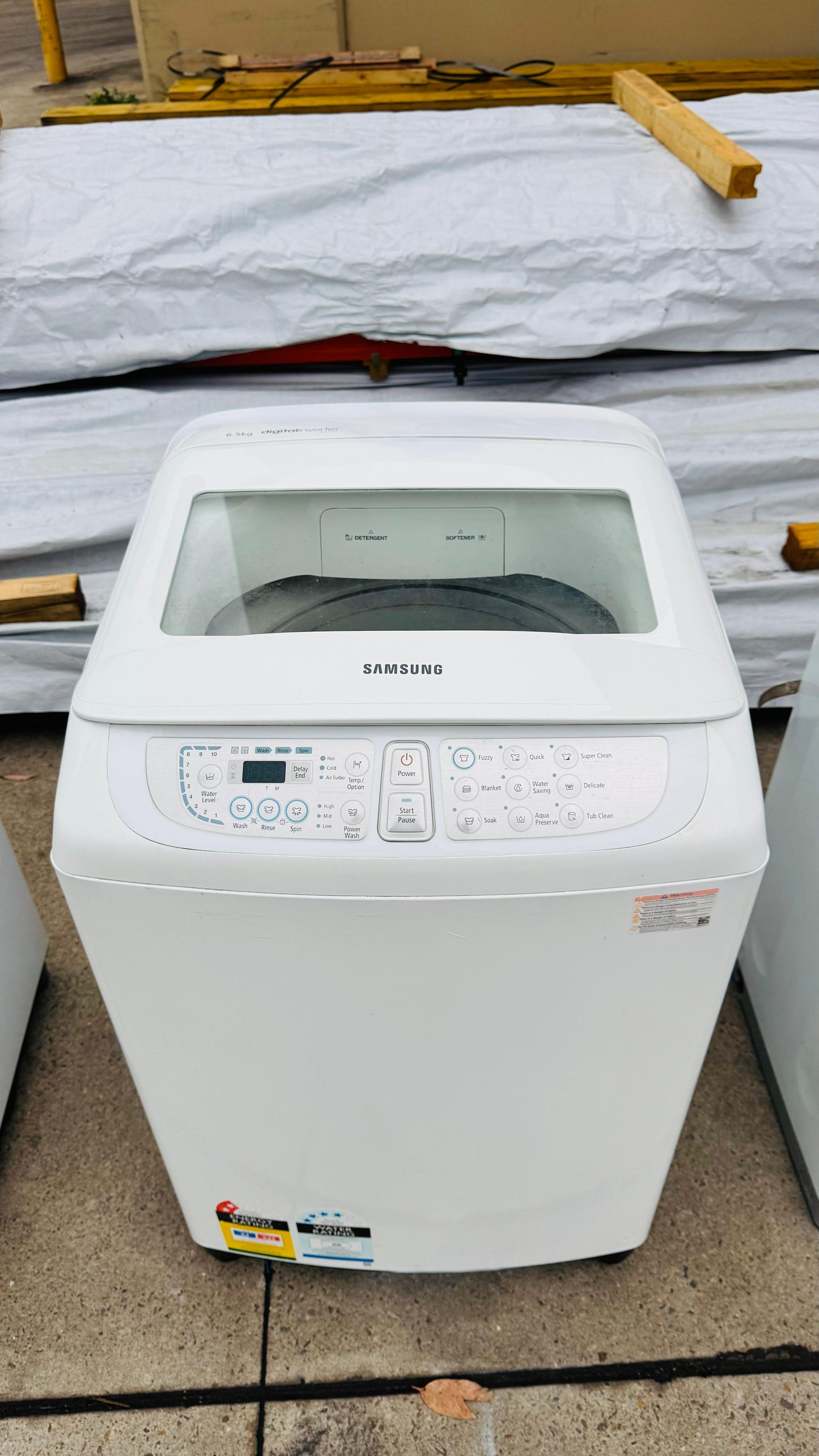 SAMSUNG 6.5KGS TOP LOADER WASHING MACHINE