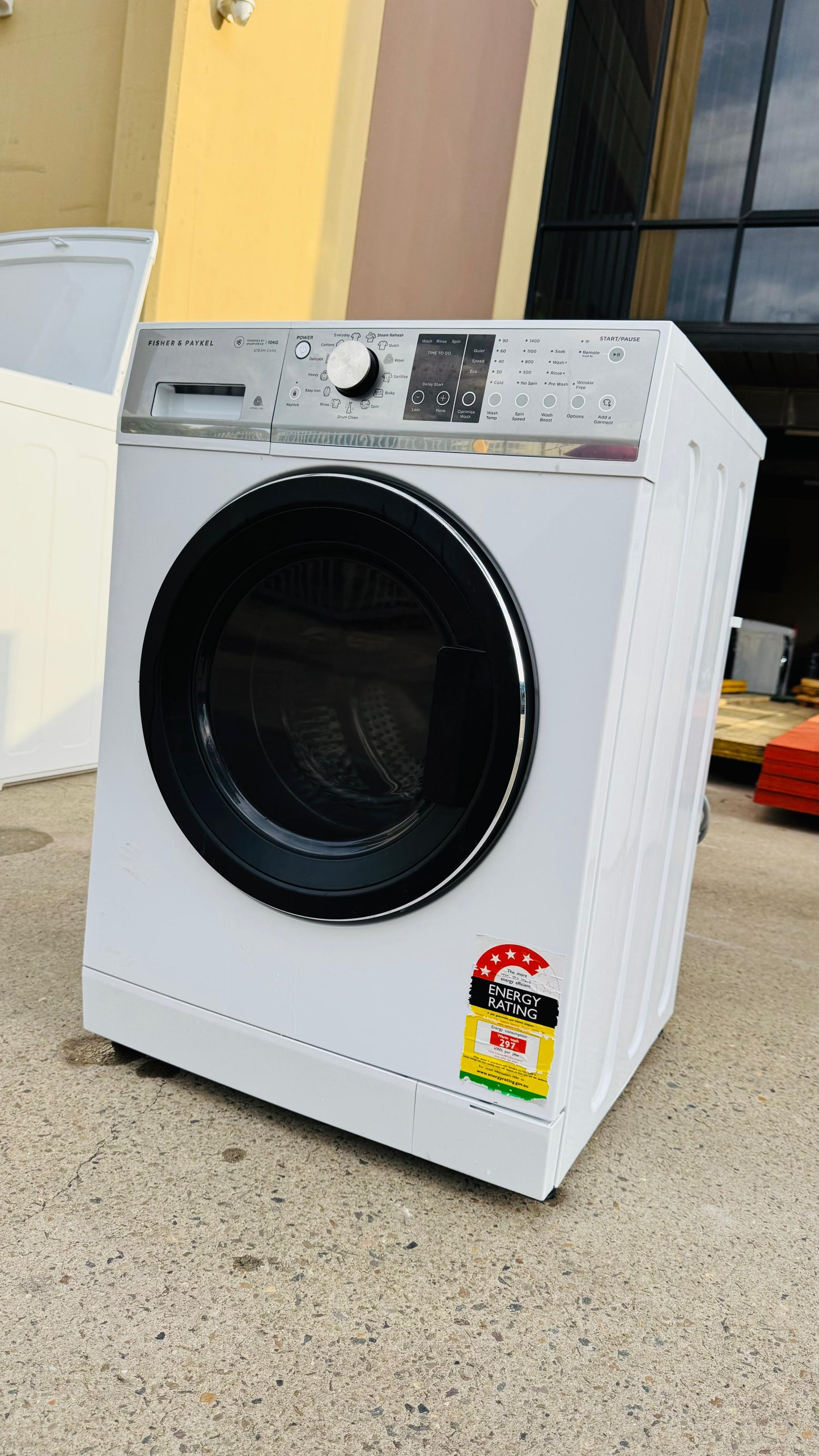 FISHER AND PAYKEL 10KGS FRONT LOADER WASHING MACHINE