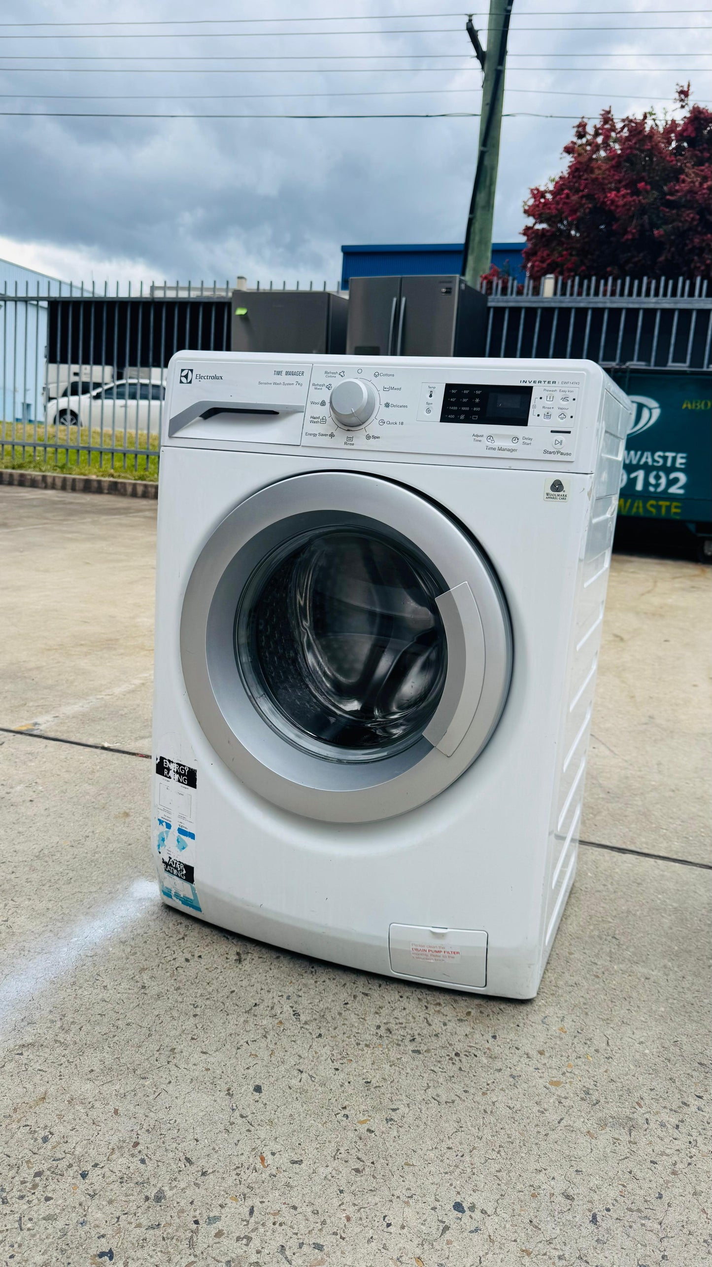 ELECTROLUX 7KGS FRONT LOADER WASHING MACHINE