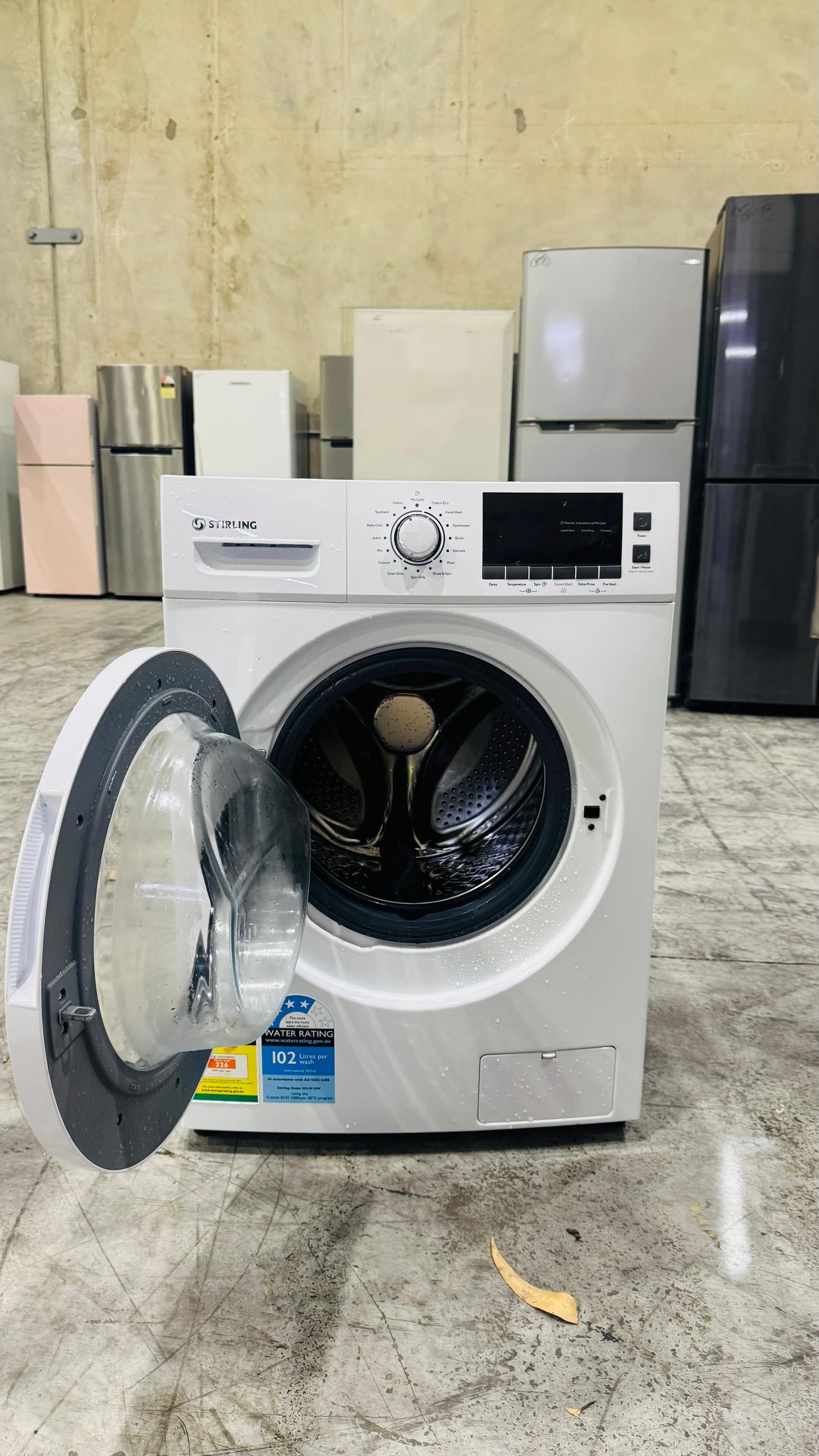 STIRLING 10KGS FRONT LOADER WASHING MACHINE