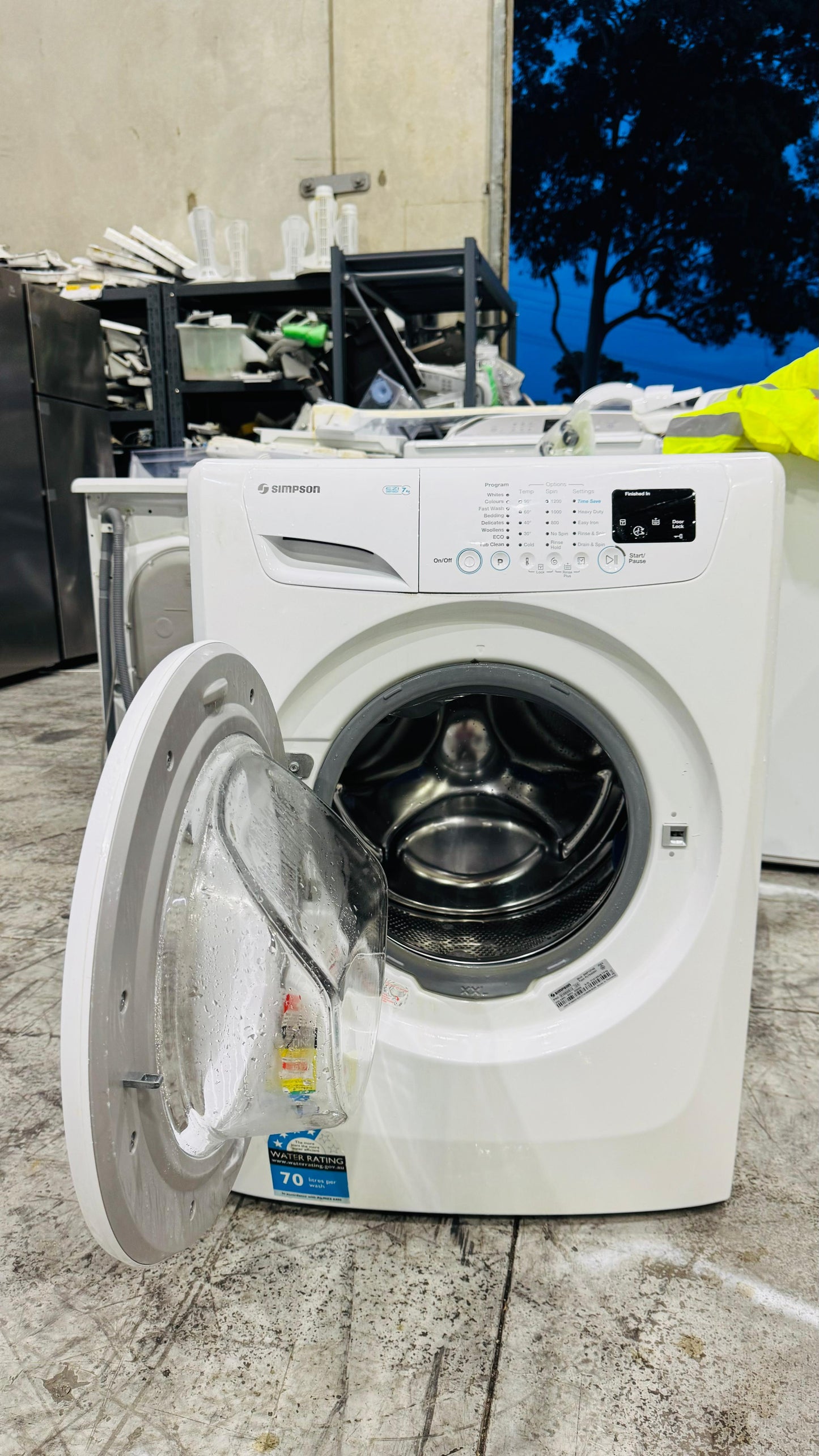 SIMPSON 7KGS FRONT LOADER WASHING MACHINE