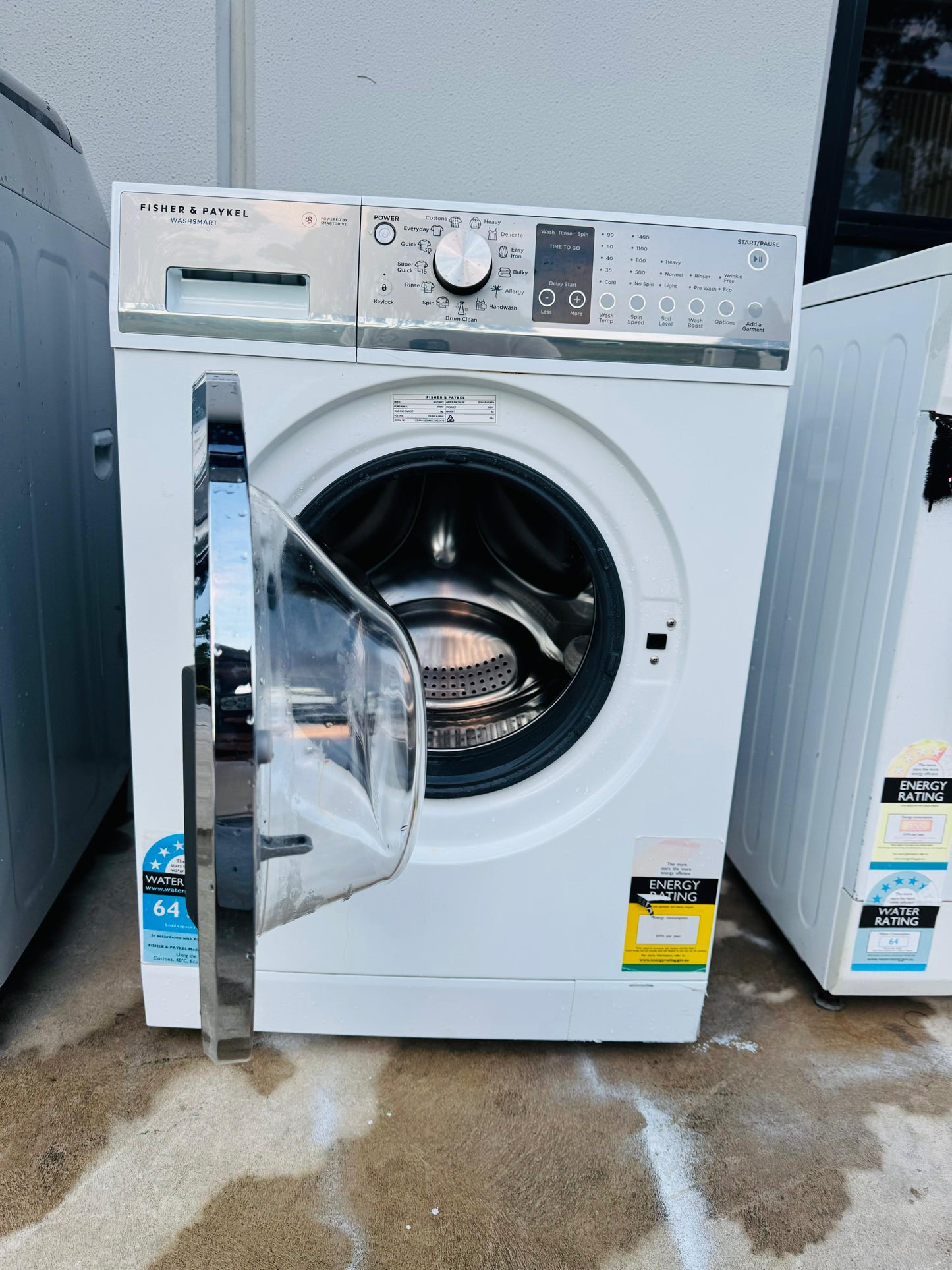 FISHER AND PAYKEL 7.5 KGS FRONT LOADER WASHING MACHINE
