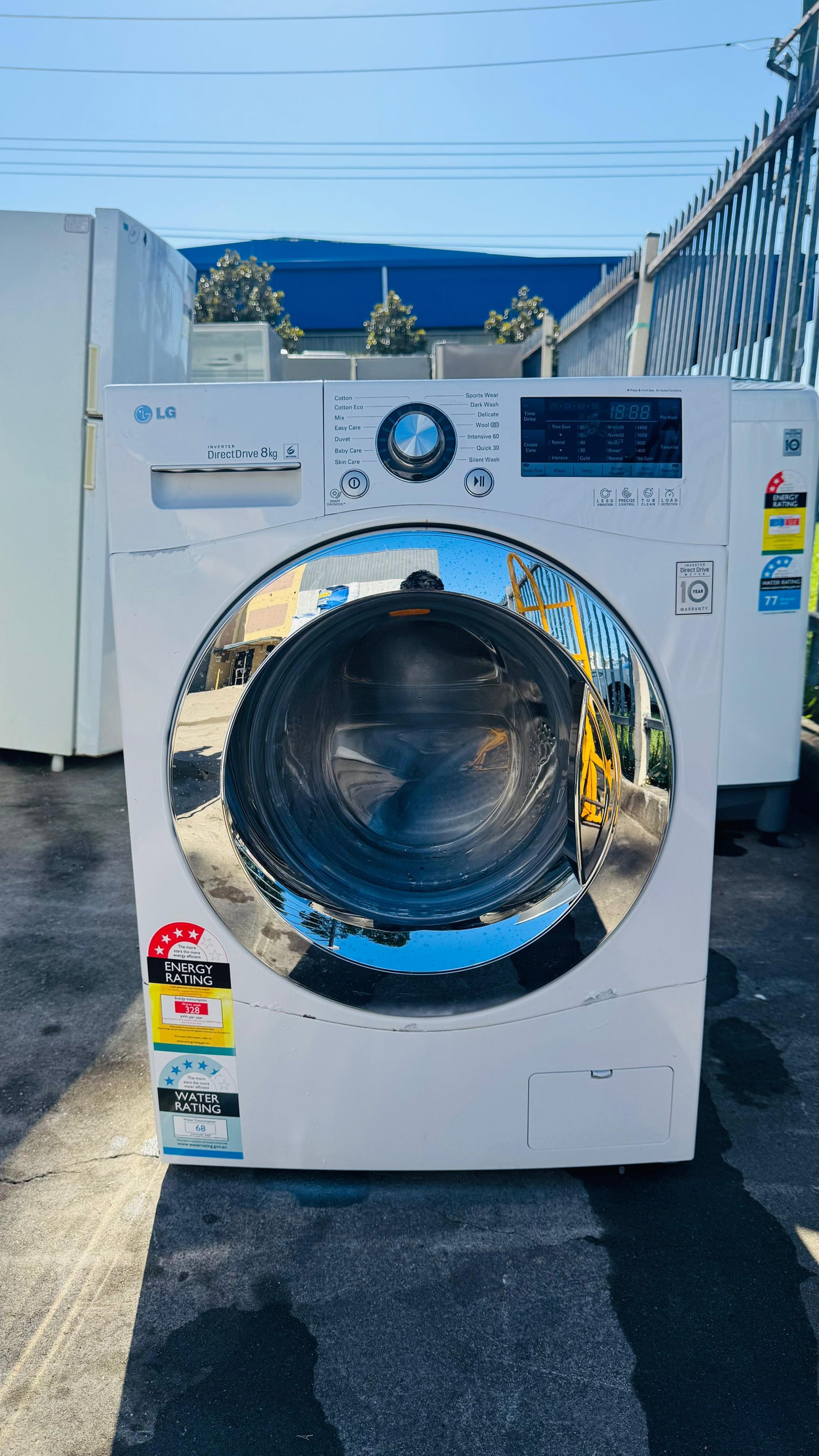 LG 8KGS FRONT LOADER WASHING MACHINE
