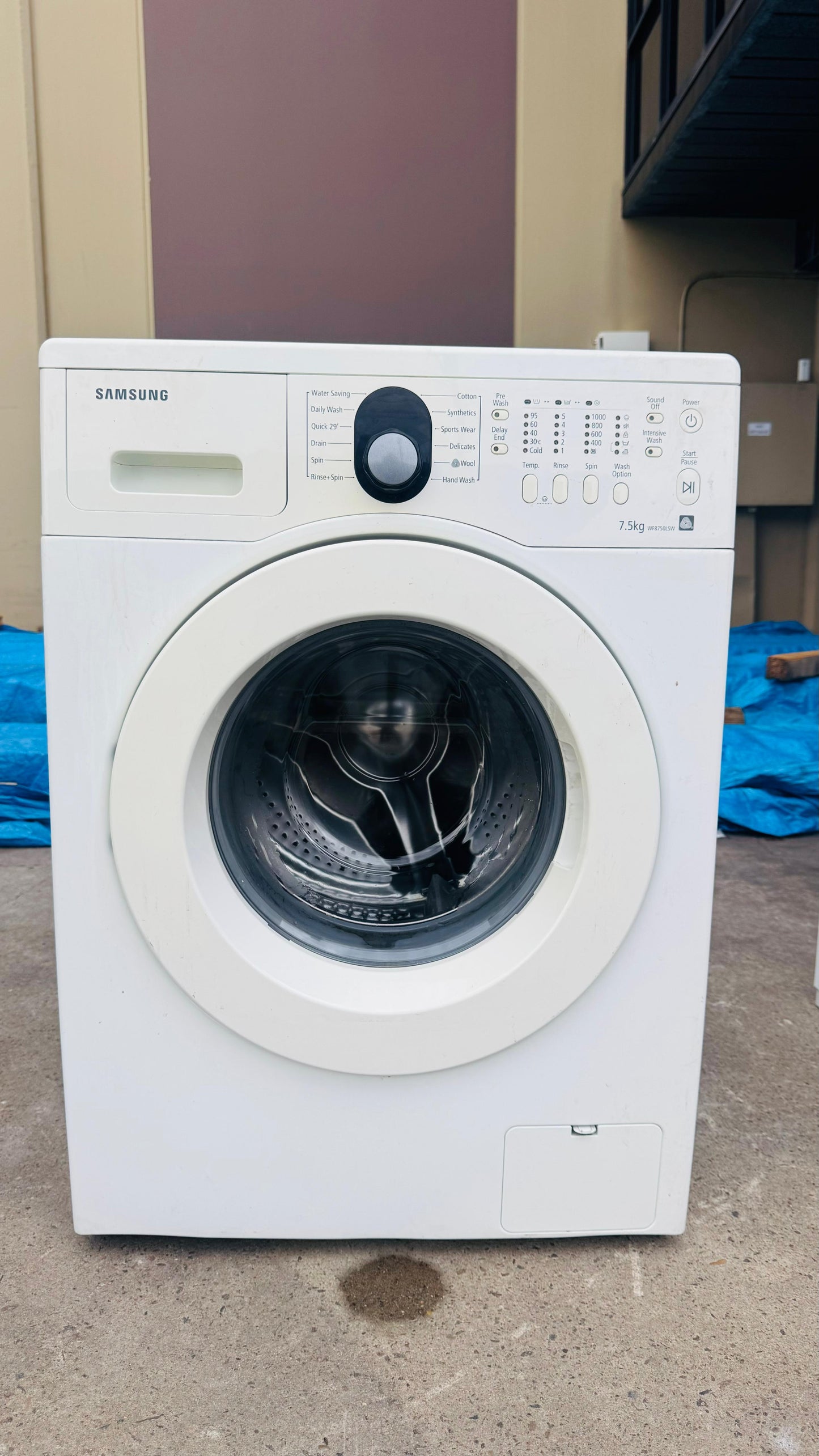 SAMSUNG 7.5KGS FRONT LOADER WASHING MACHINE
