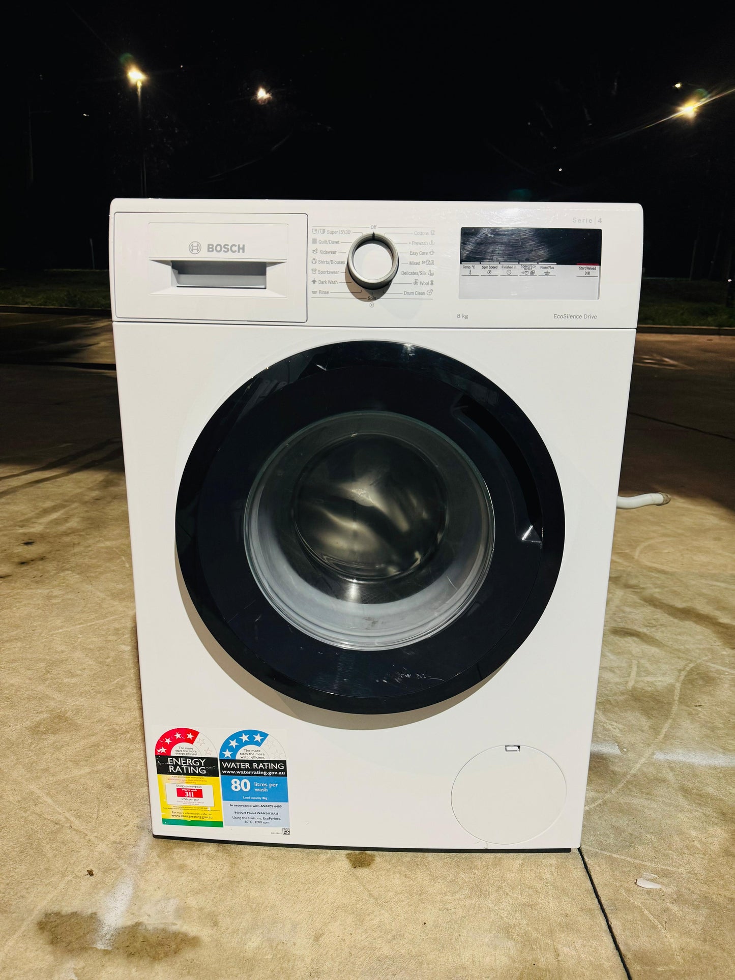 BOSCH SERIES 4.      8KGS FRONT LOADER WASHING MACHINE