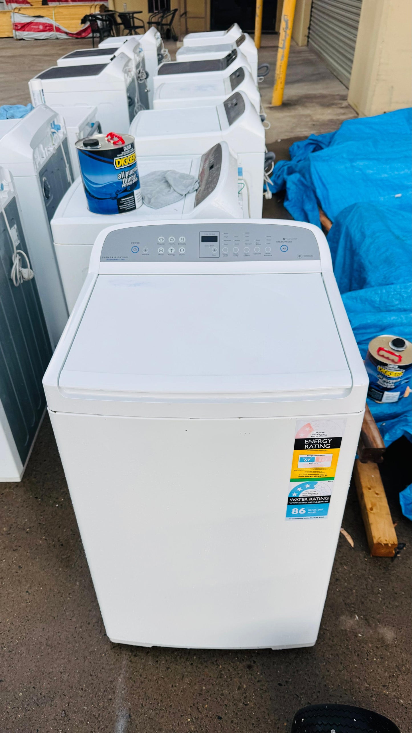 FISHER AND PAYKEL 7KGS TOP LOADER WASHING MACHINE