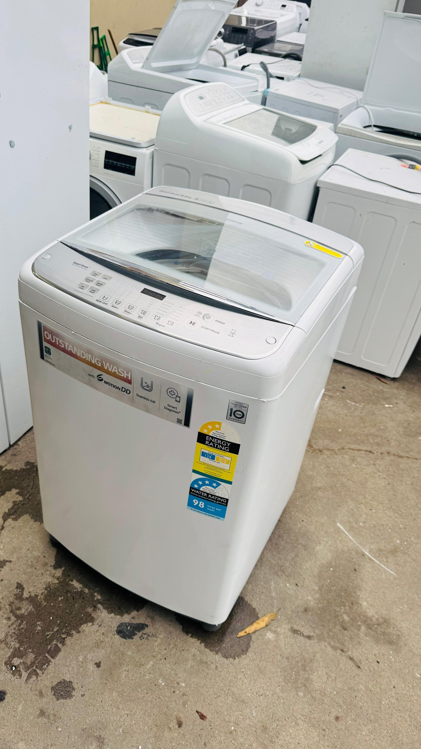 LG 9.5KGS TOP LOADER WASHING MACHINE