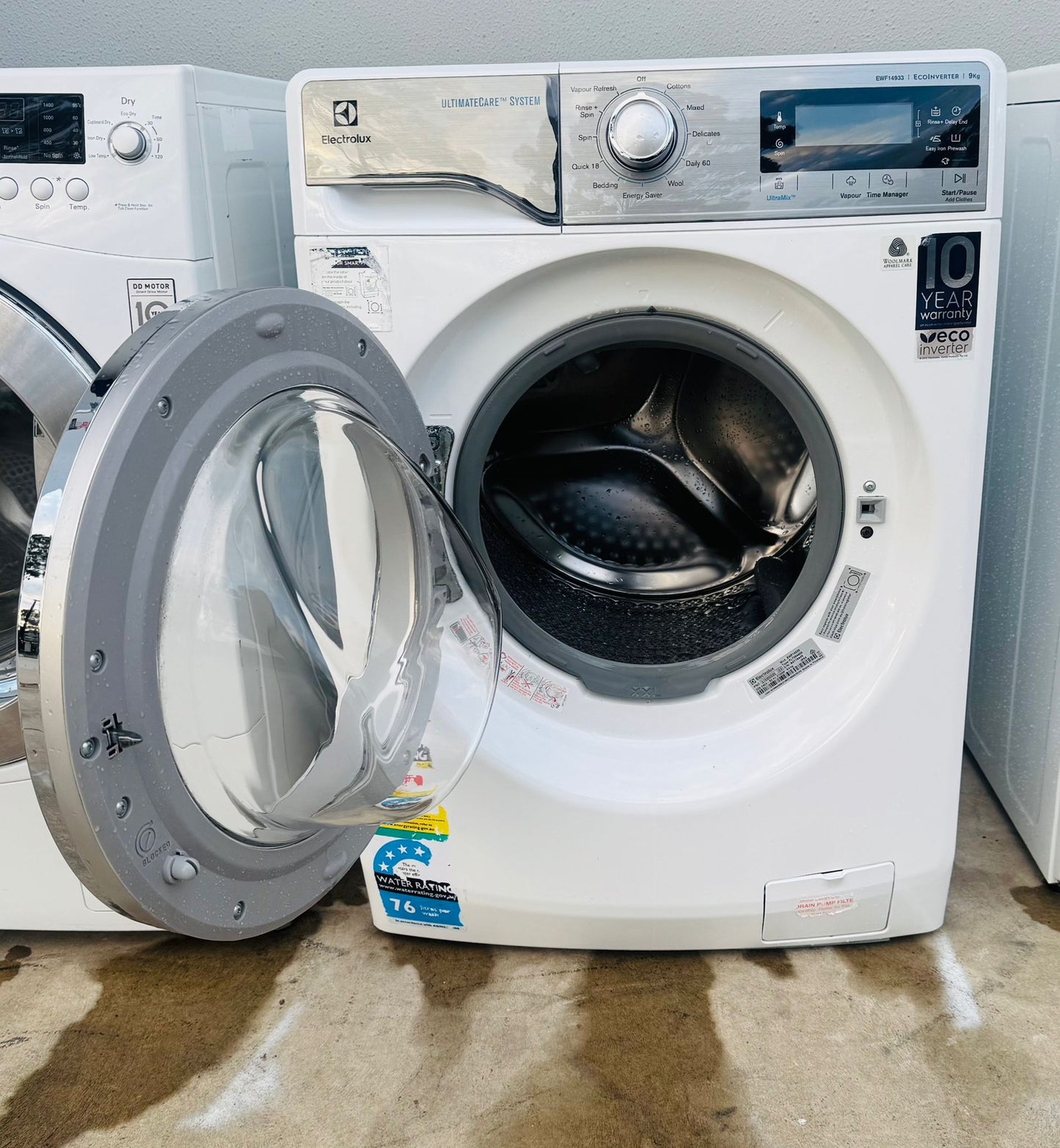 ELECTROLUX 9 KGS FRONT LOADER WASHING MACHINE