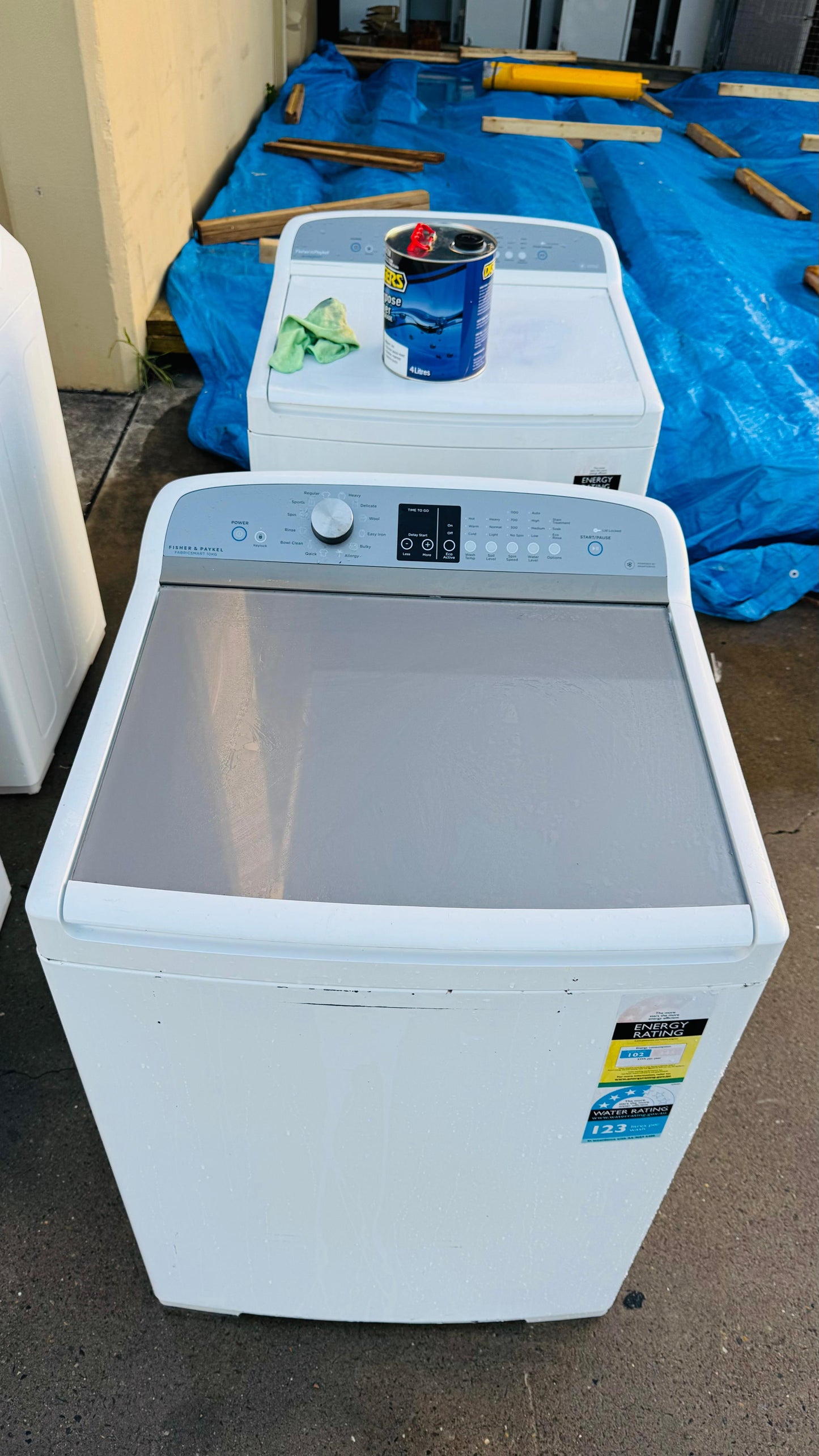 FISHER AND PAYKEL 10KGS TOP LOADER WASHING MACHINE