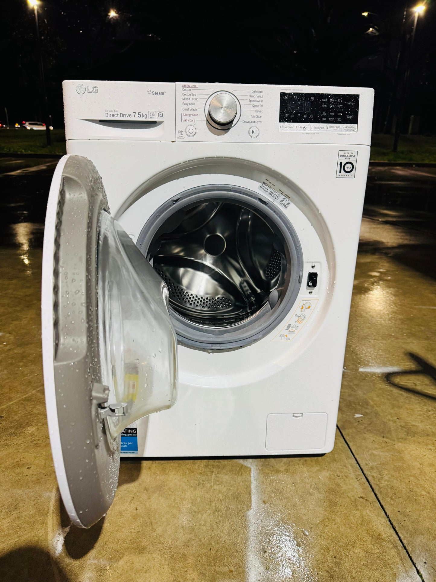 LG 7.5KGS FRONT LOADER WASHING MACHINE