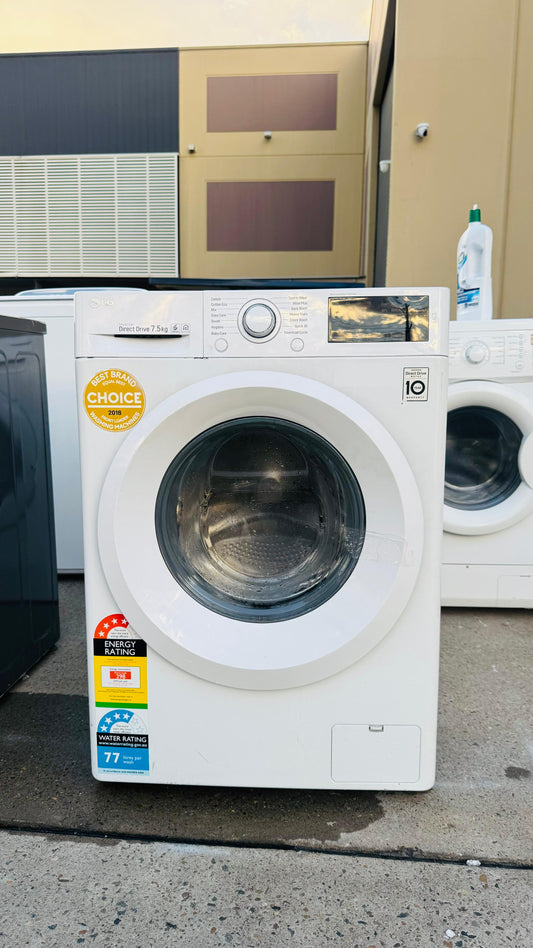 LG 7.5KGS FRONT LOADER WASHING MACHINE