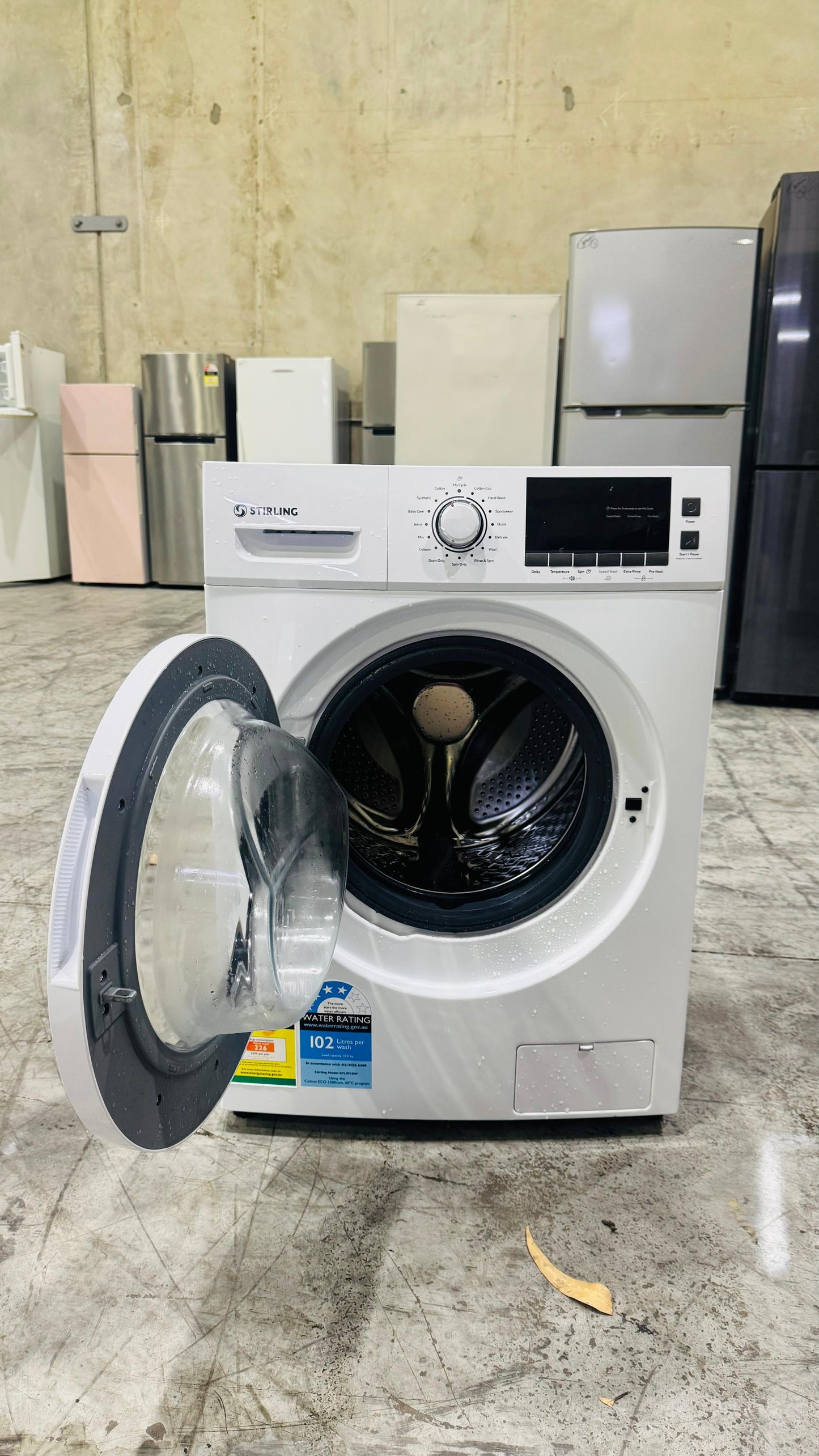 STIRLING 10KGS FRONT LOADER WASHING MACHINE