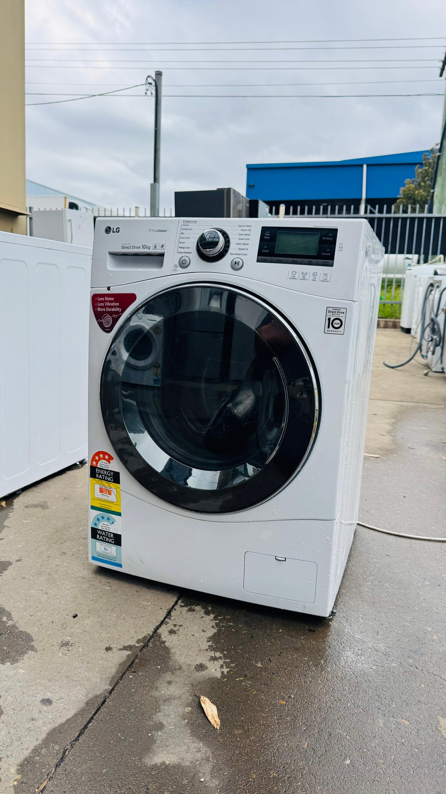 LG 10KGS FRONT LOADER WASHING MACHINE