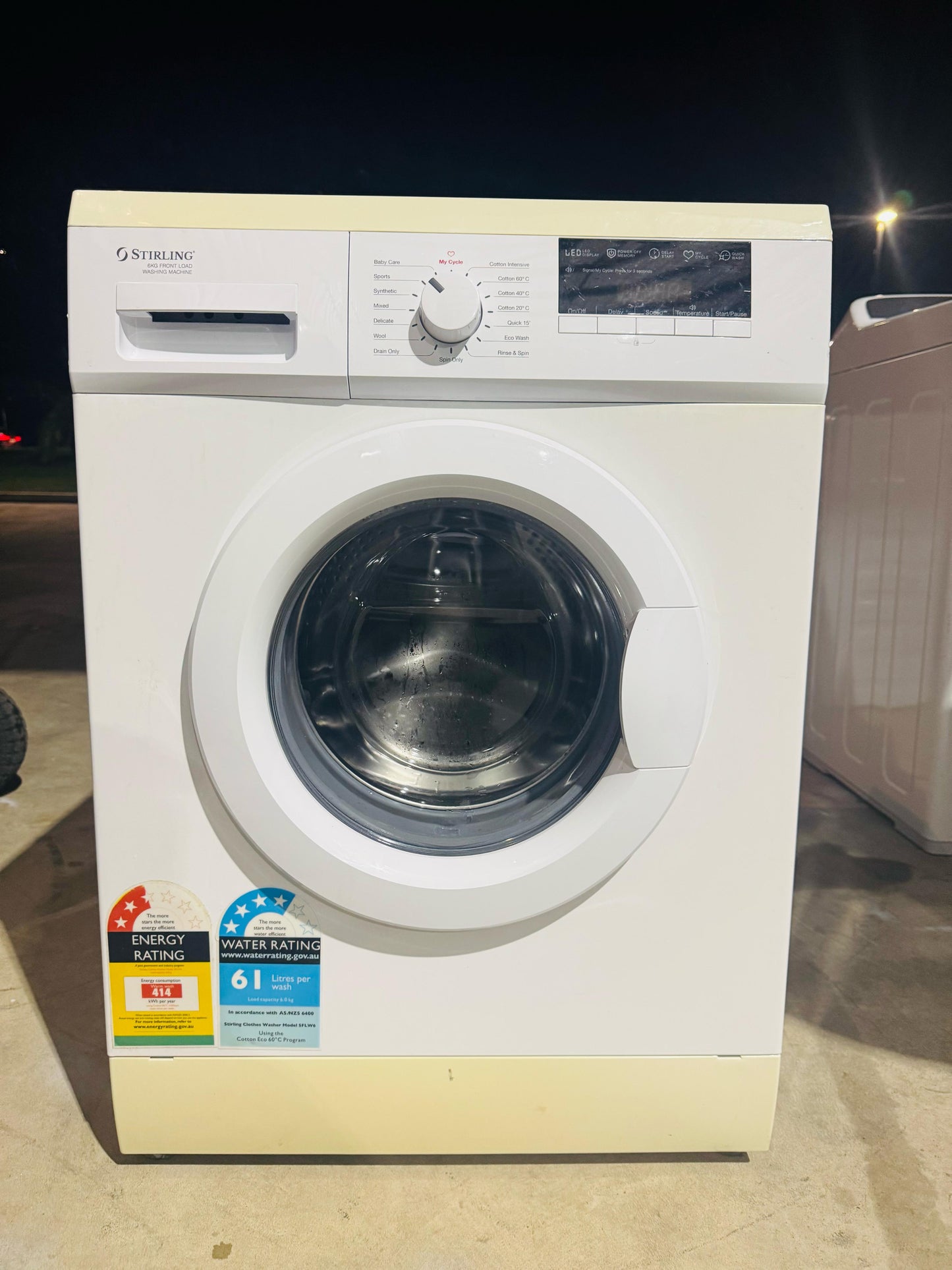 STIRLING 6KGS FRONT LOADER WASHING MACHINE ✅