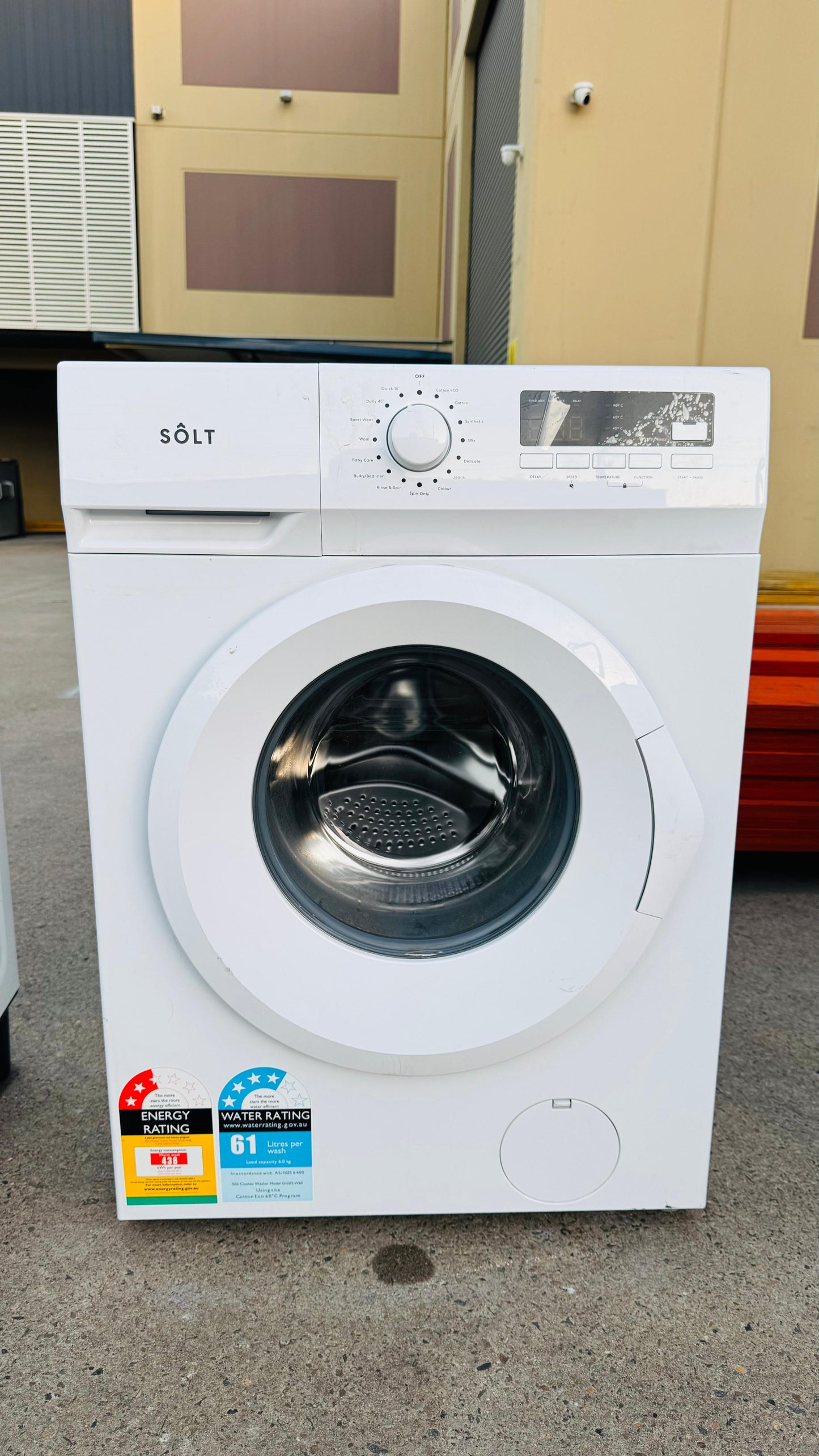 SOLT 6KGS FRONT LOADER WASHING MACHINE