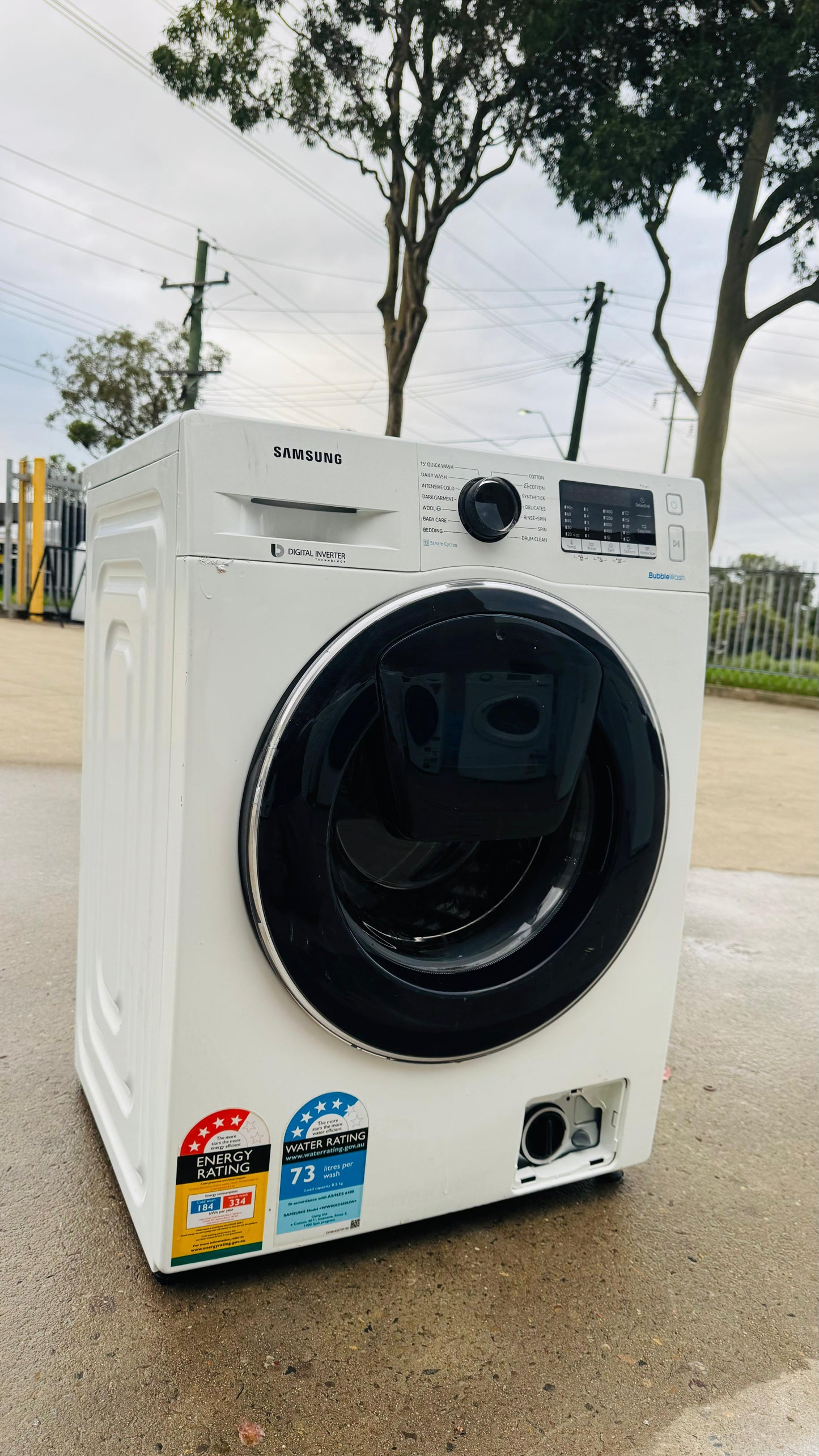 SAMSUNG 8.5KGS FRONT LOADER WASHING MACHINE