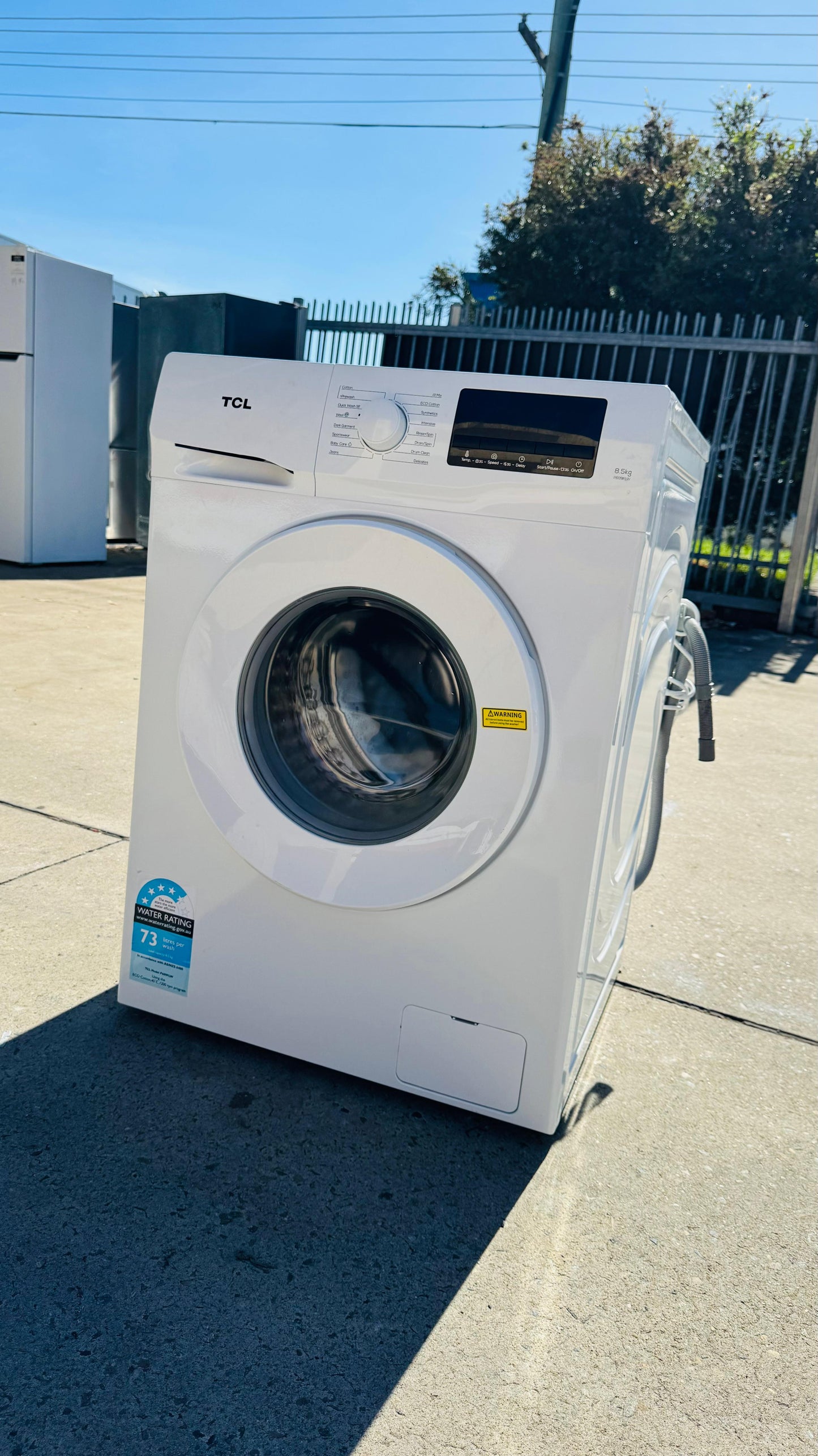 TCL 8.5KGS FRONT LOADER WASHING MACHINE