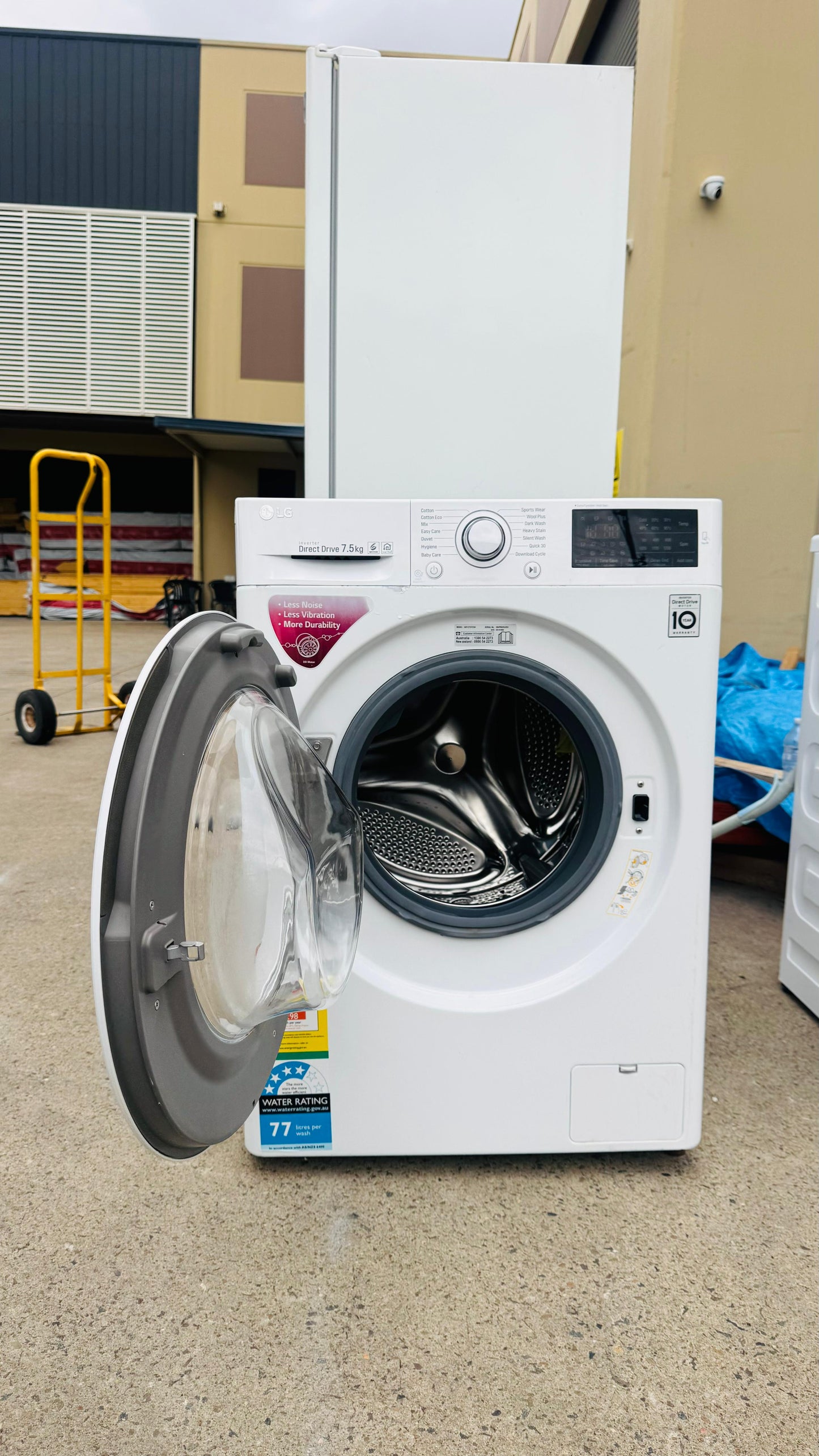 LG 7.5KGS FRONT LOADER WASHING MACHINE