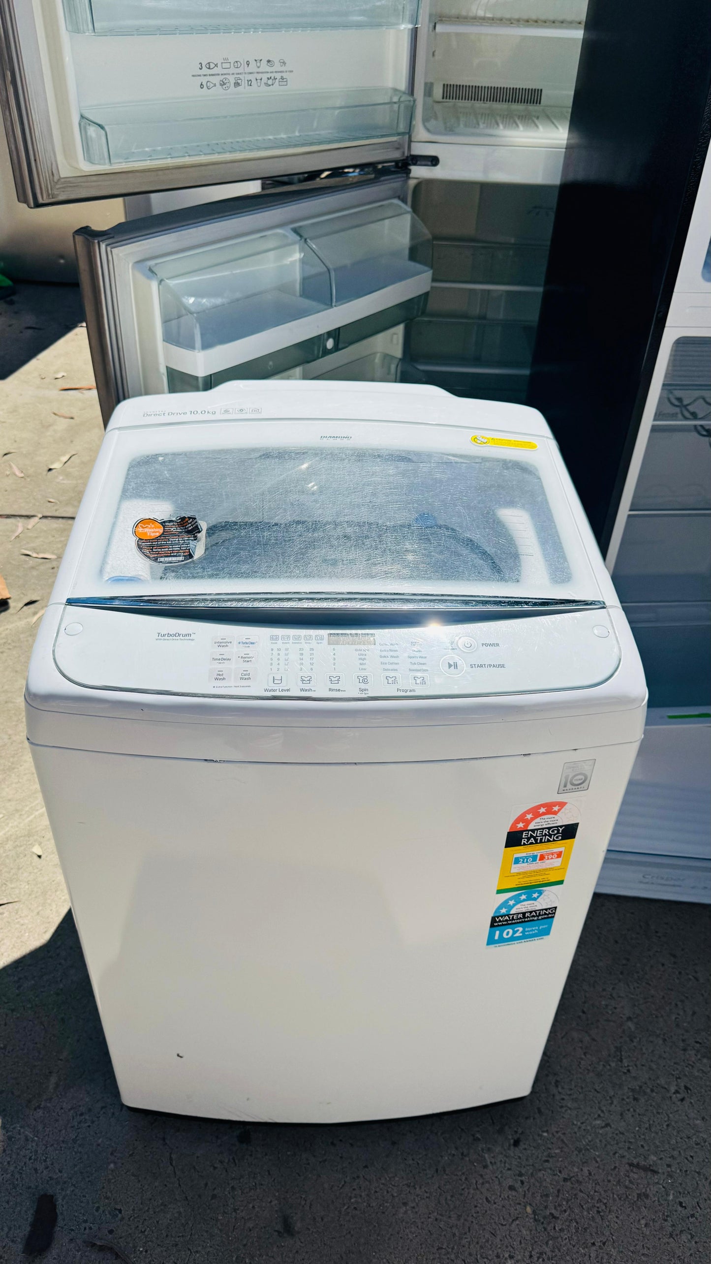LG 10KGS TOP LOADER WASHING MACHINE