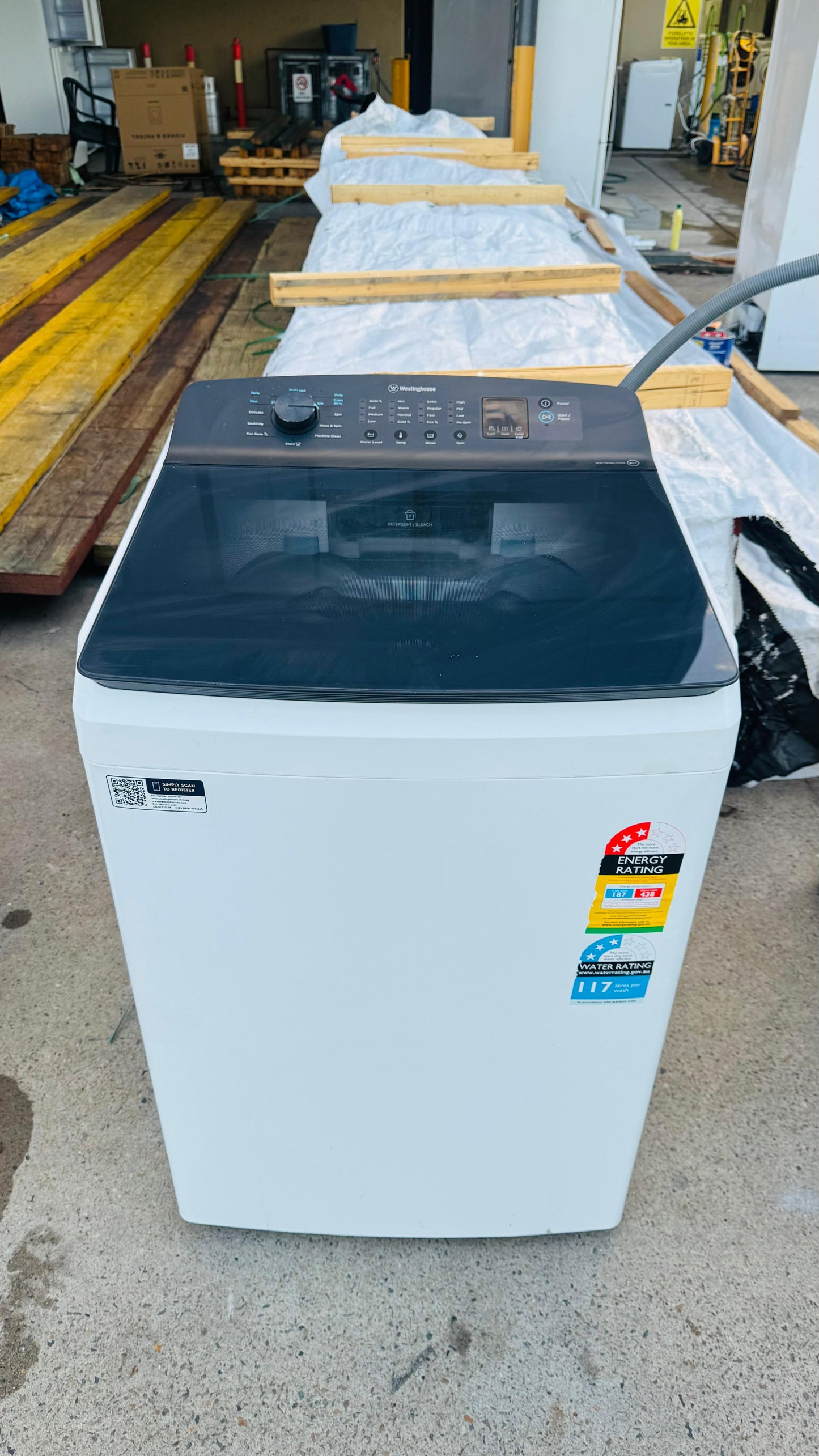 WESTINGHOUSE 8KGS TOP LOADER WASHING MACHINE