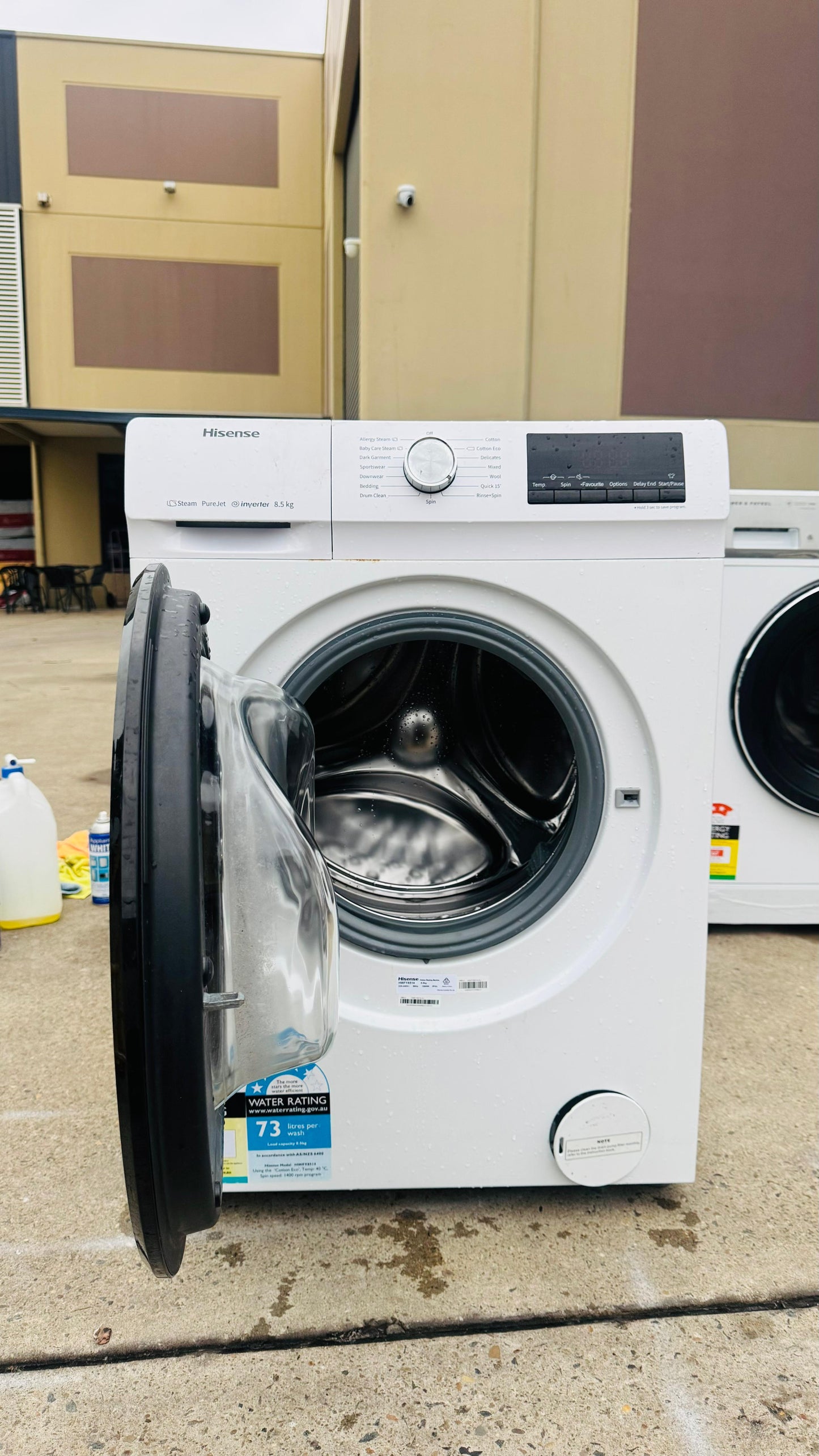 HISENSE 8.5KGS FRONT LOADER WASHING MACHINE