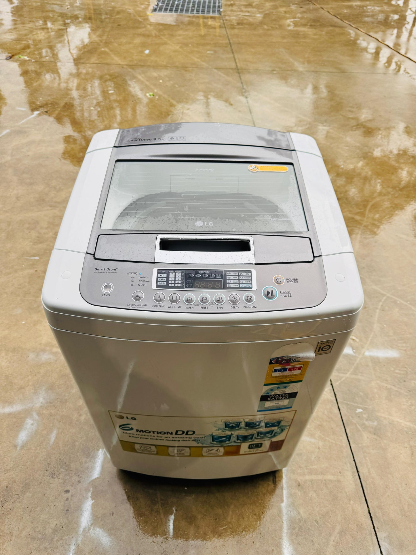 LG 9.5KGS TOP LOADER WASHING MACHINE