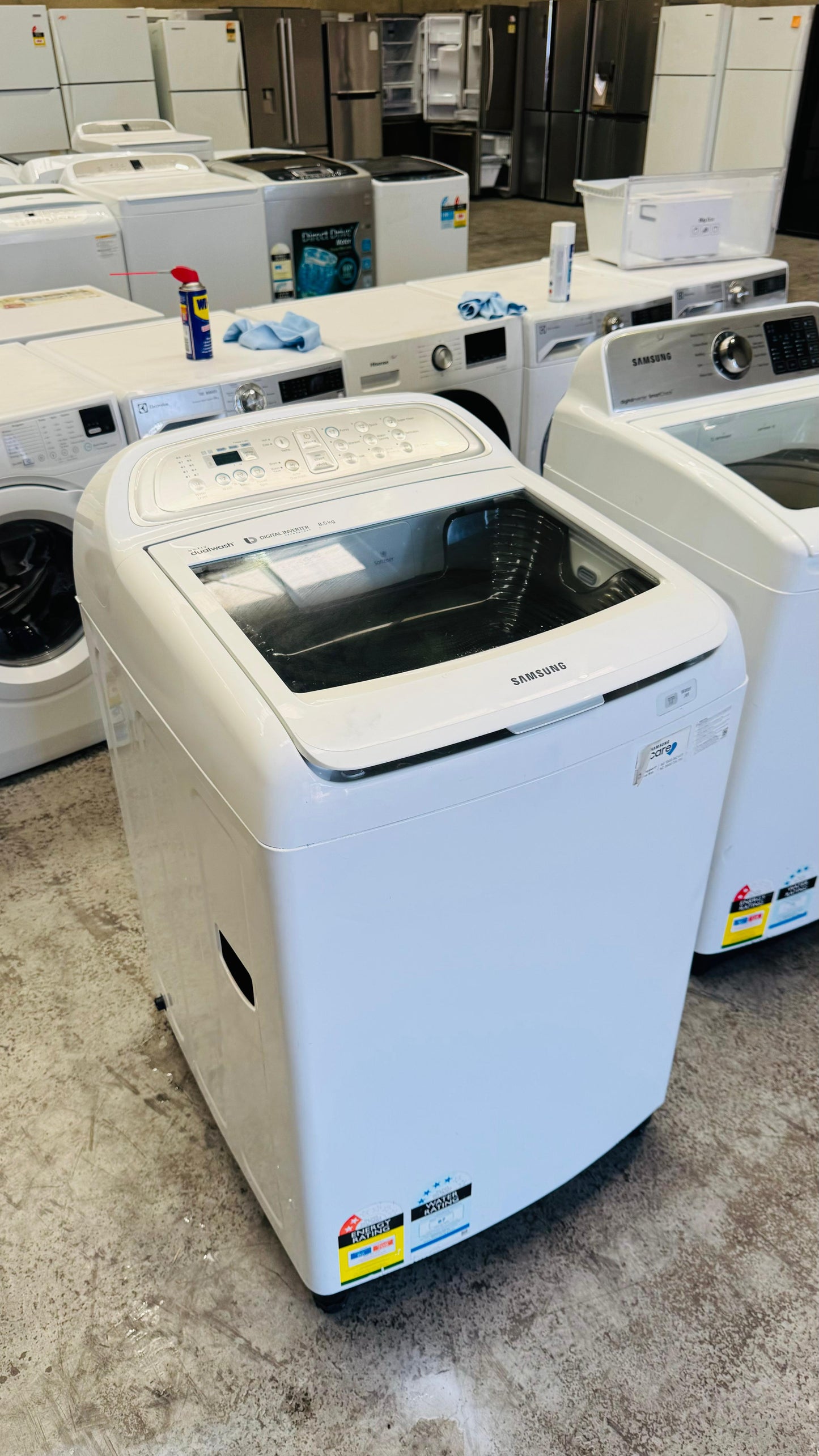 SAMSUNG 8.5KGS TOP LOADER WASHING MACHINE