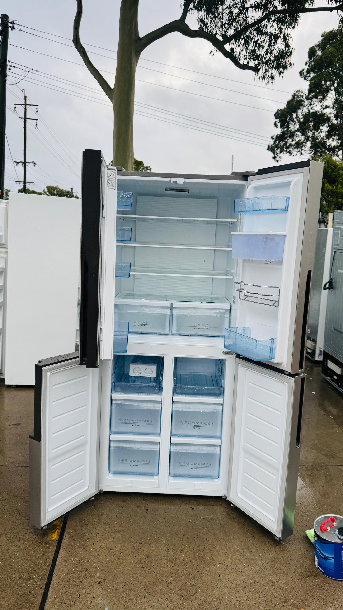 HISENSE QUAD FRENCH DOOR 509 LITRES FRIDGE FREEZER