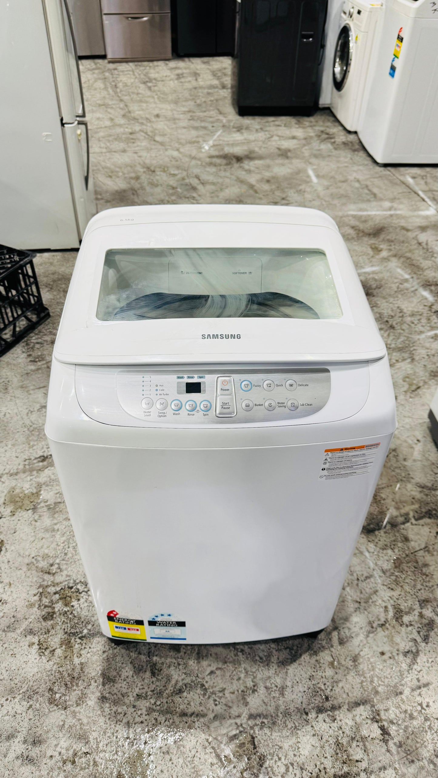 SAMSUNG 6.5KGS TOP LOADER WASHING MACHINE