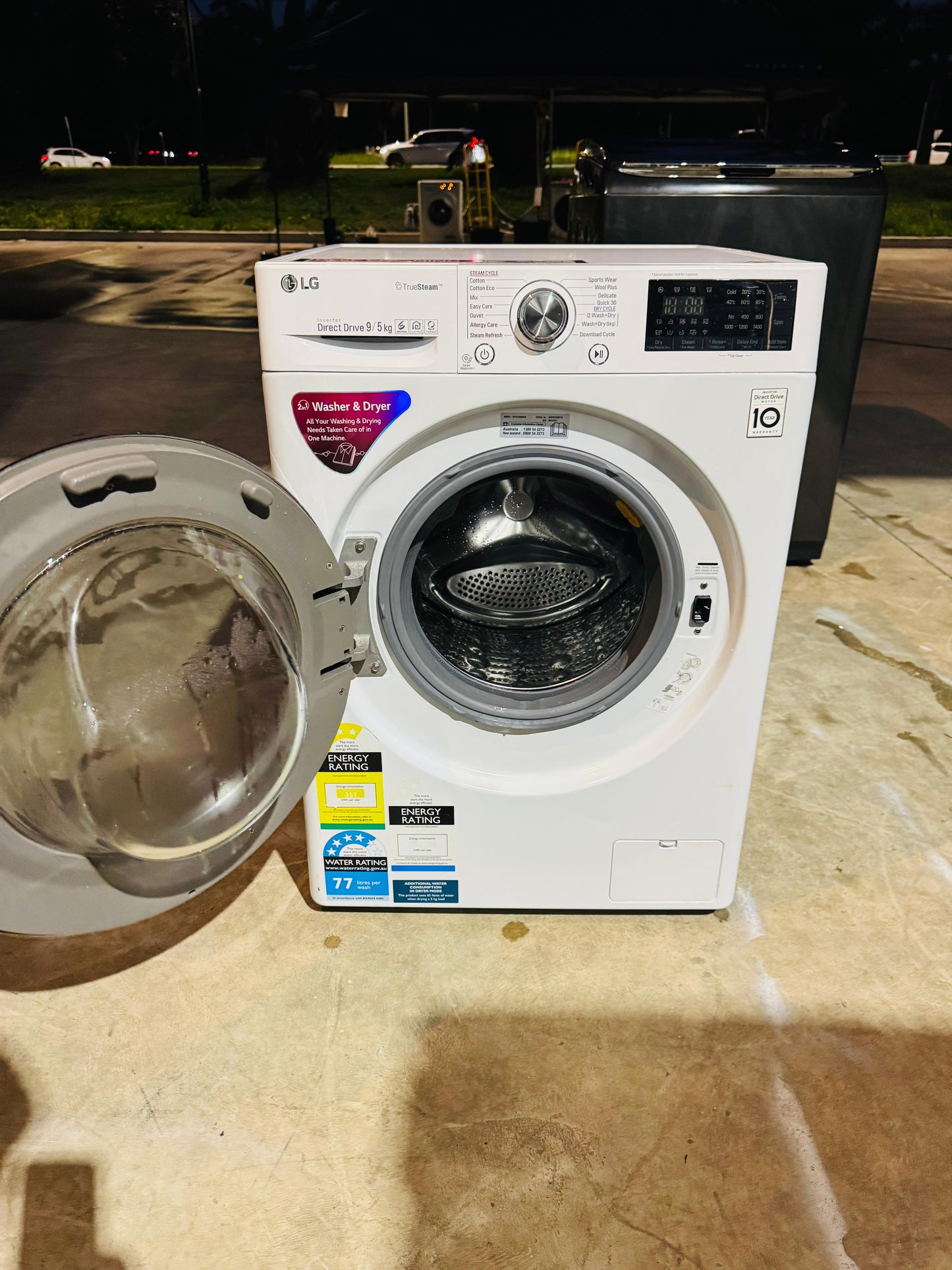 LG 9KGS FRONT LOADER WASHING MACHINE ONLY