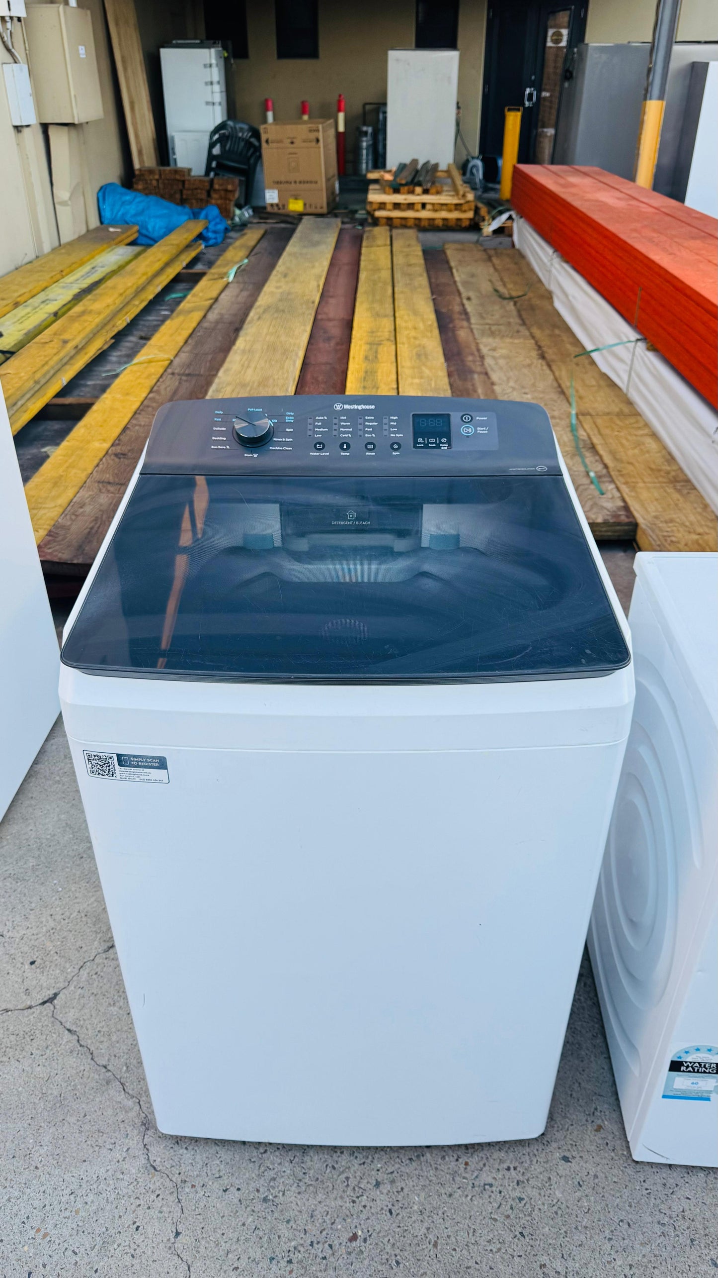 WESTINGHOUSE 8KGS TOP LOADER WASHING MACHINE