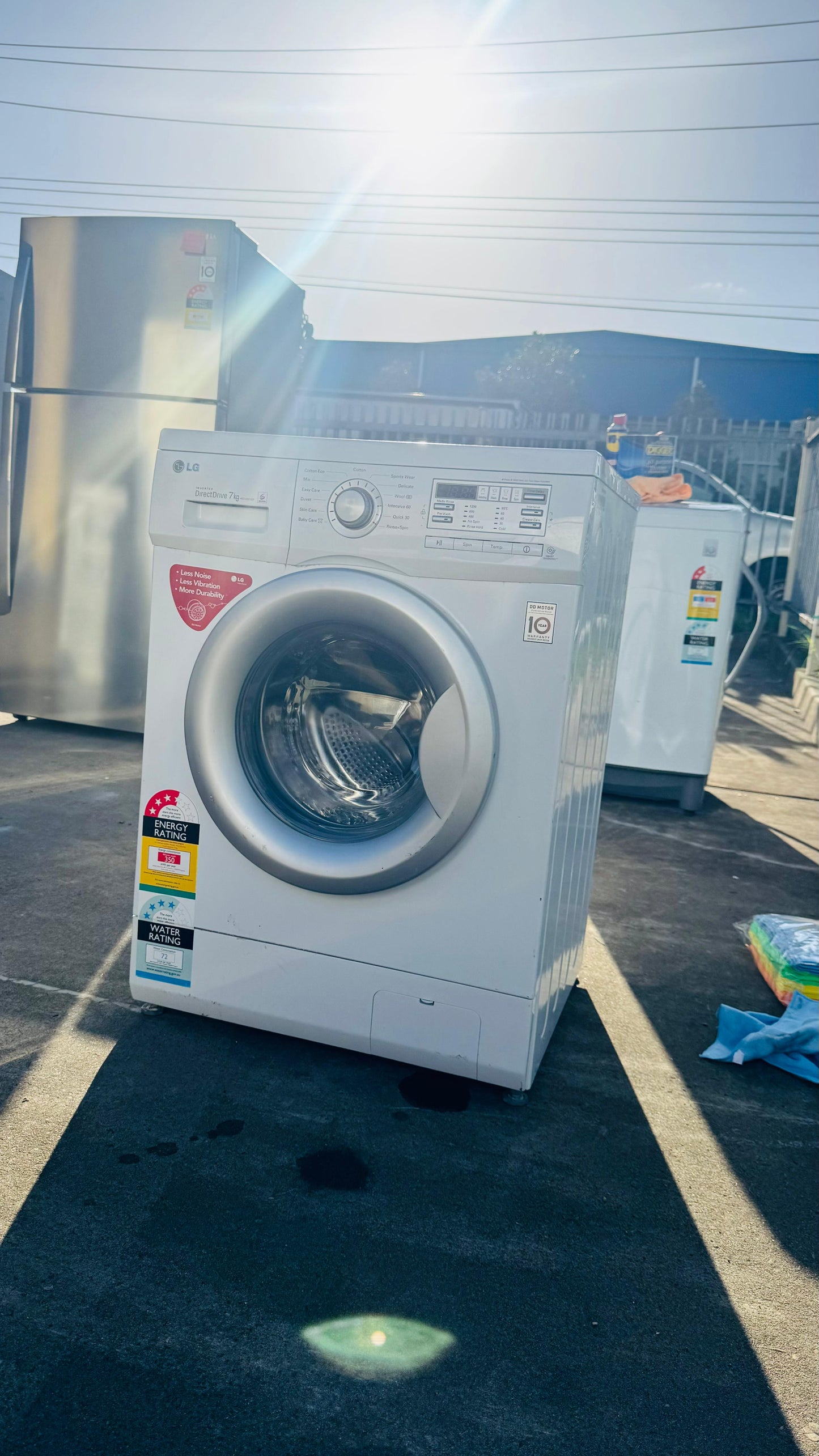 LG 7KGS FRONT LOADER WASHING MACHINE