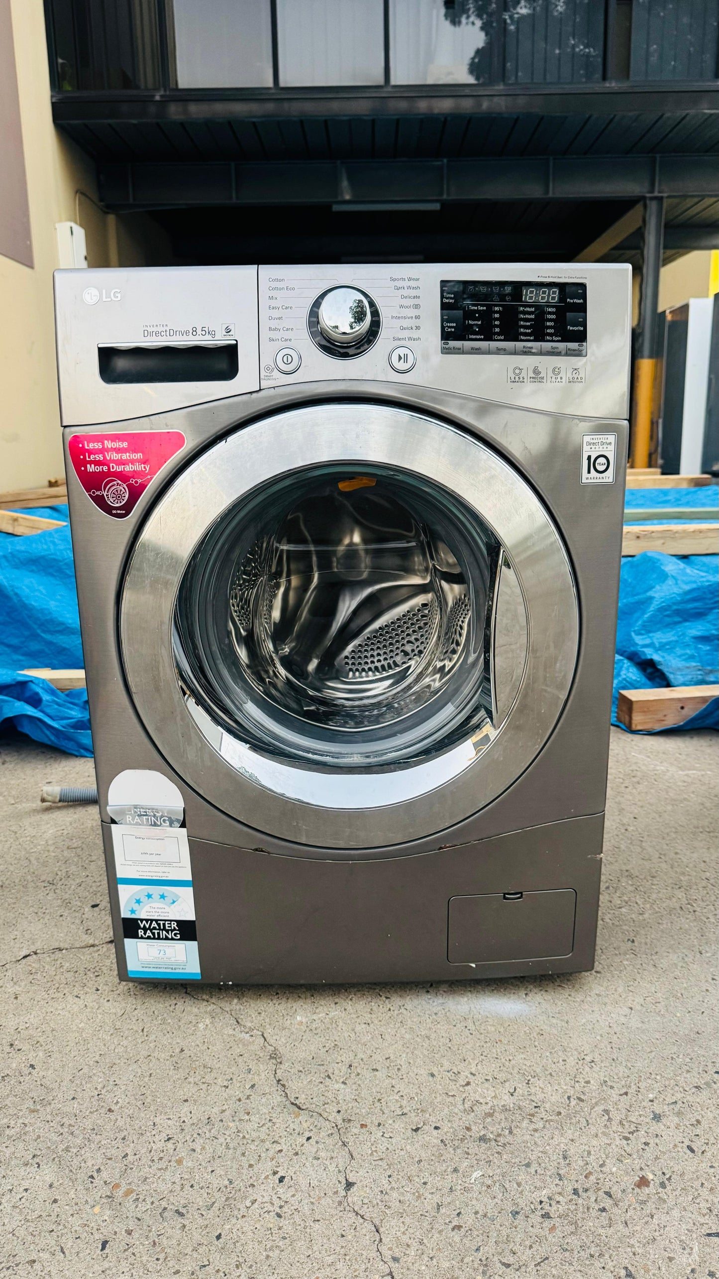 LG 8.5KGS FRONT LOADER WASHING MACHINE