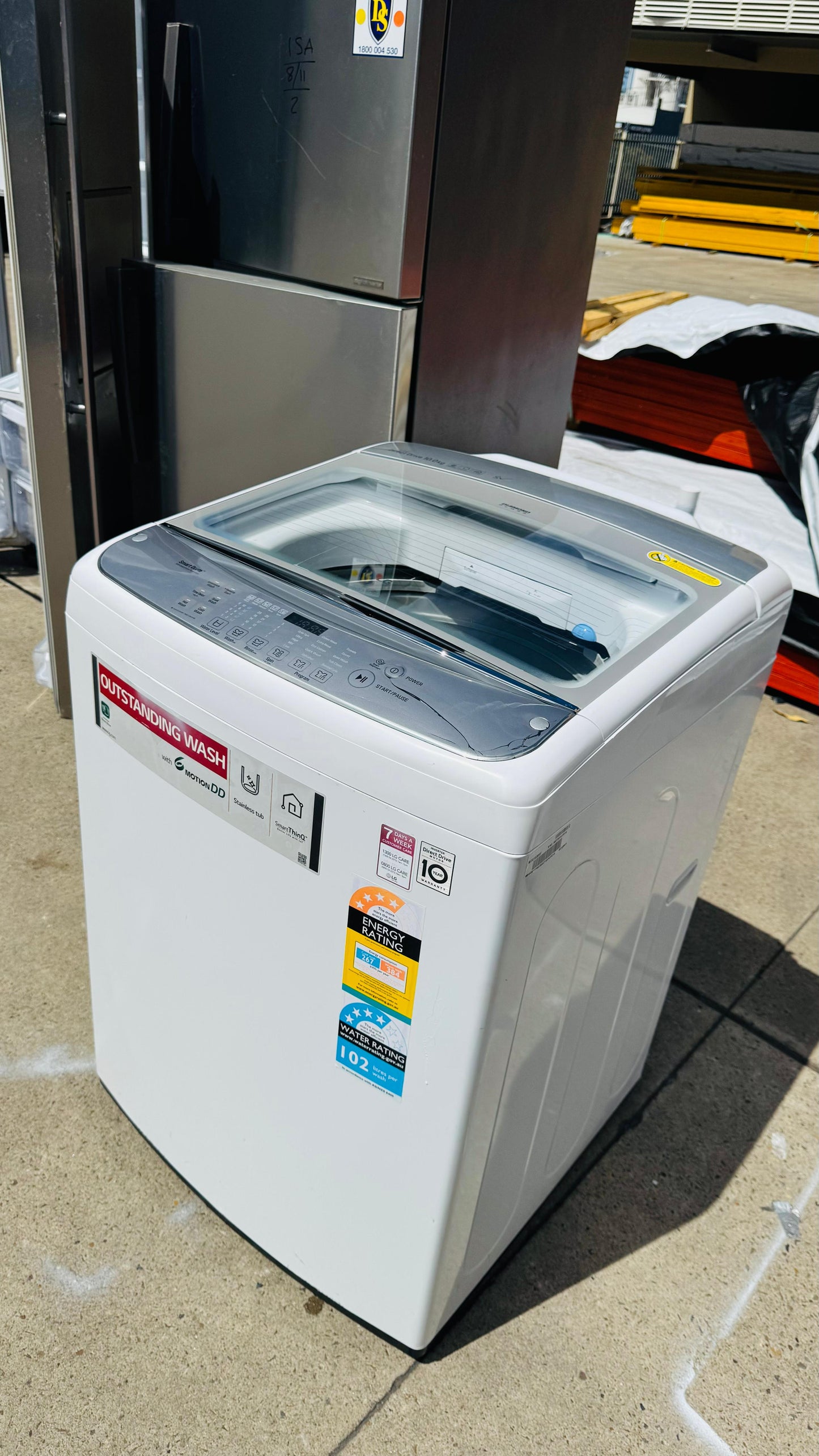 LG 10KGS TOP LOADER WASHING MACHINE