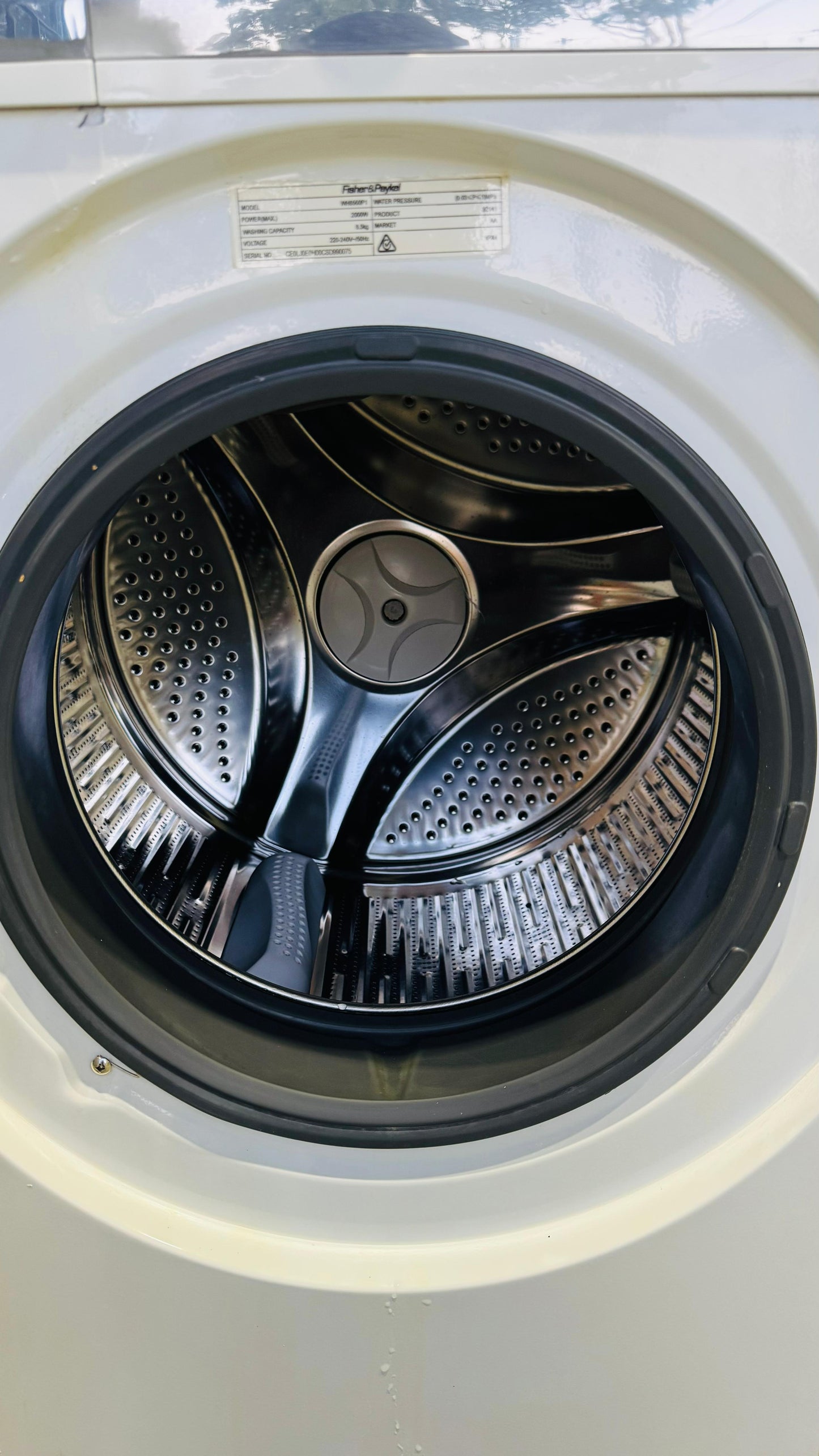 FISHER AND PAYKEL 8.5KGS FRONT LOADER WASHING MACHINE