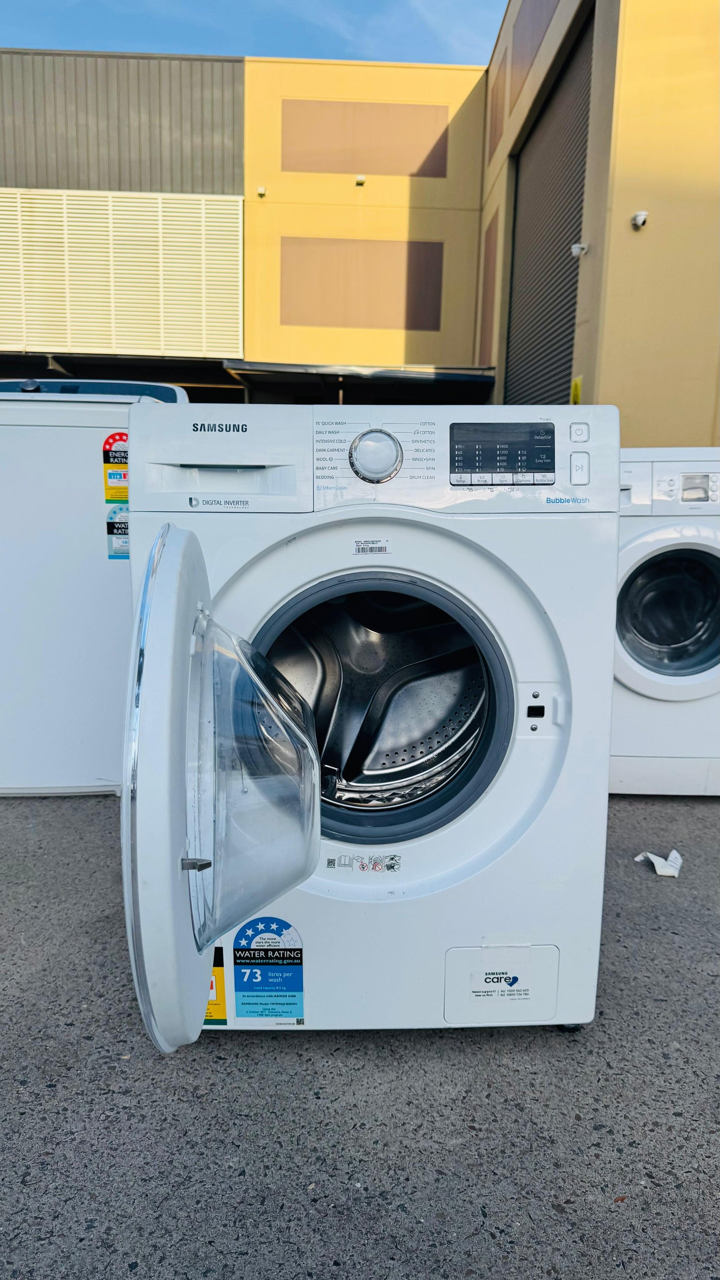 SAMSUNG 8.5KGS FRONT LOADER WASHING MACHINE