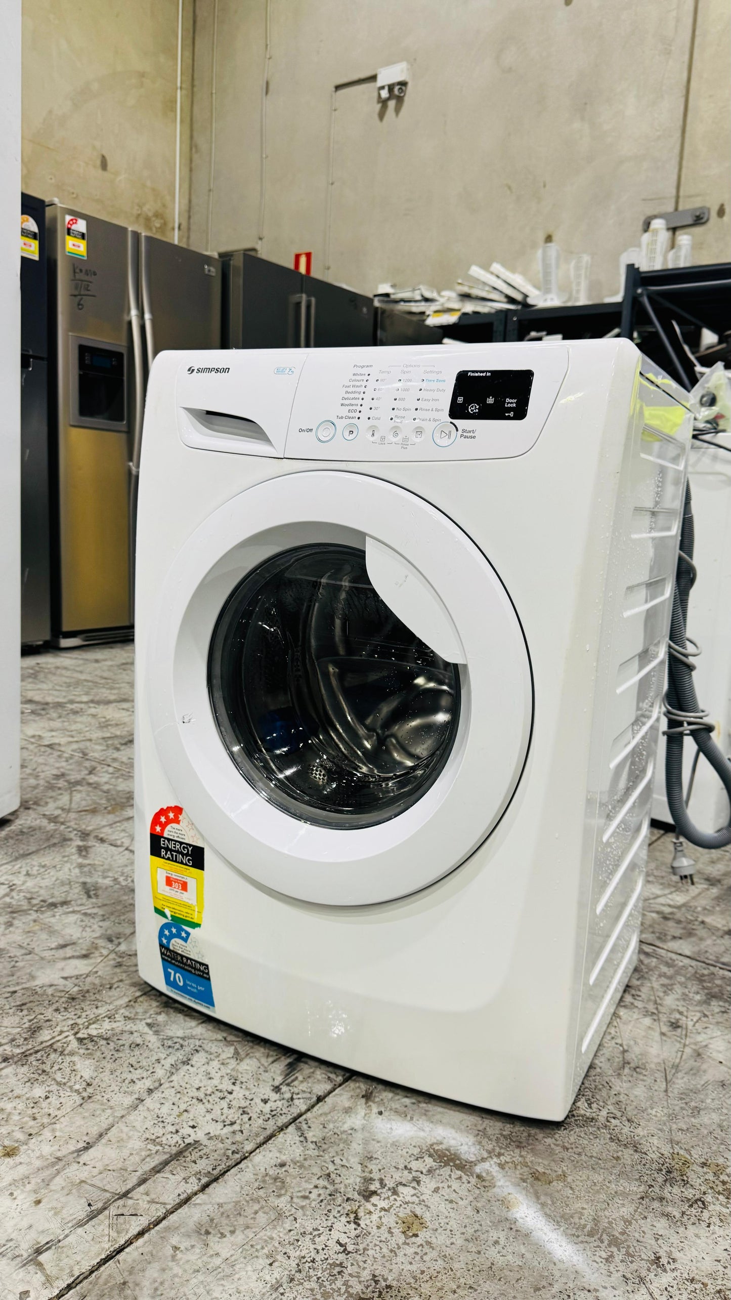 SIMPSON 7KGS FRONT LOADER WASHING MACHINE