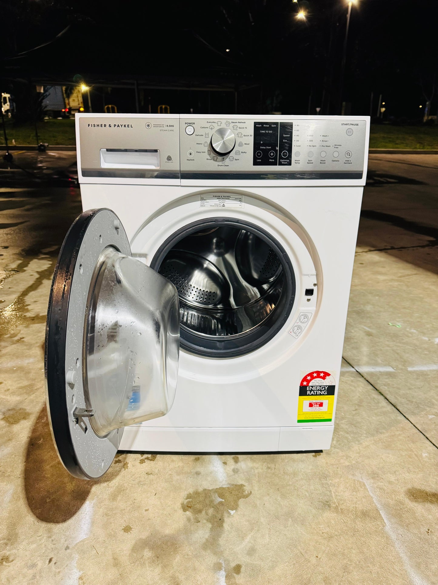 FISHER AND PAYKEL 8.5 KGS FRONT LOADER WASHING MACHINE