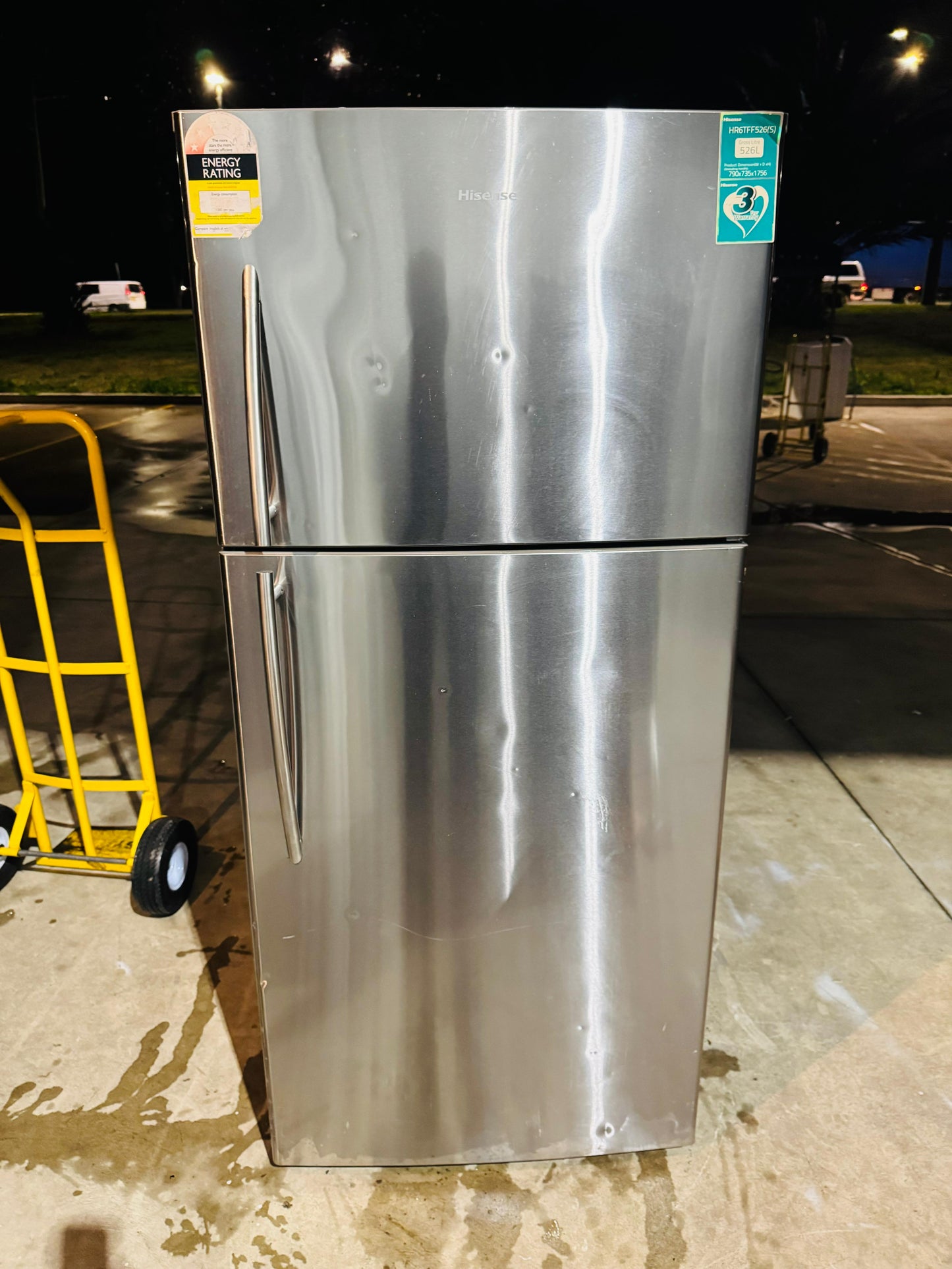 HISENSE 526 LITRES FRIDGE FREEZER