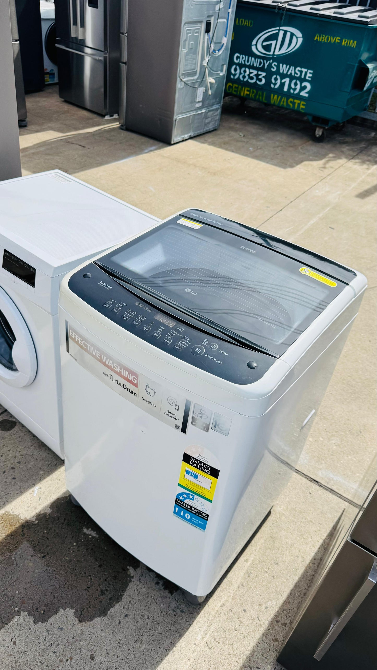LG 7.5KGS TOP LOADER WASHING MACHINE